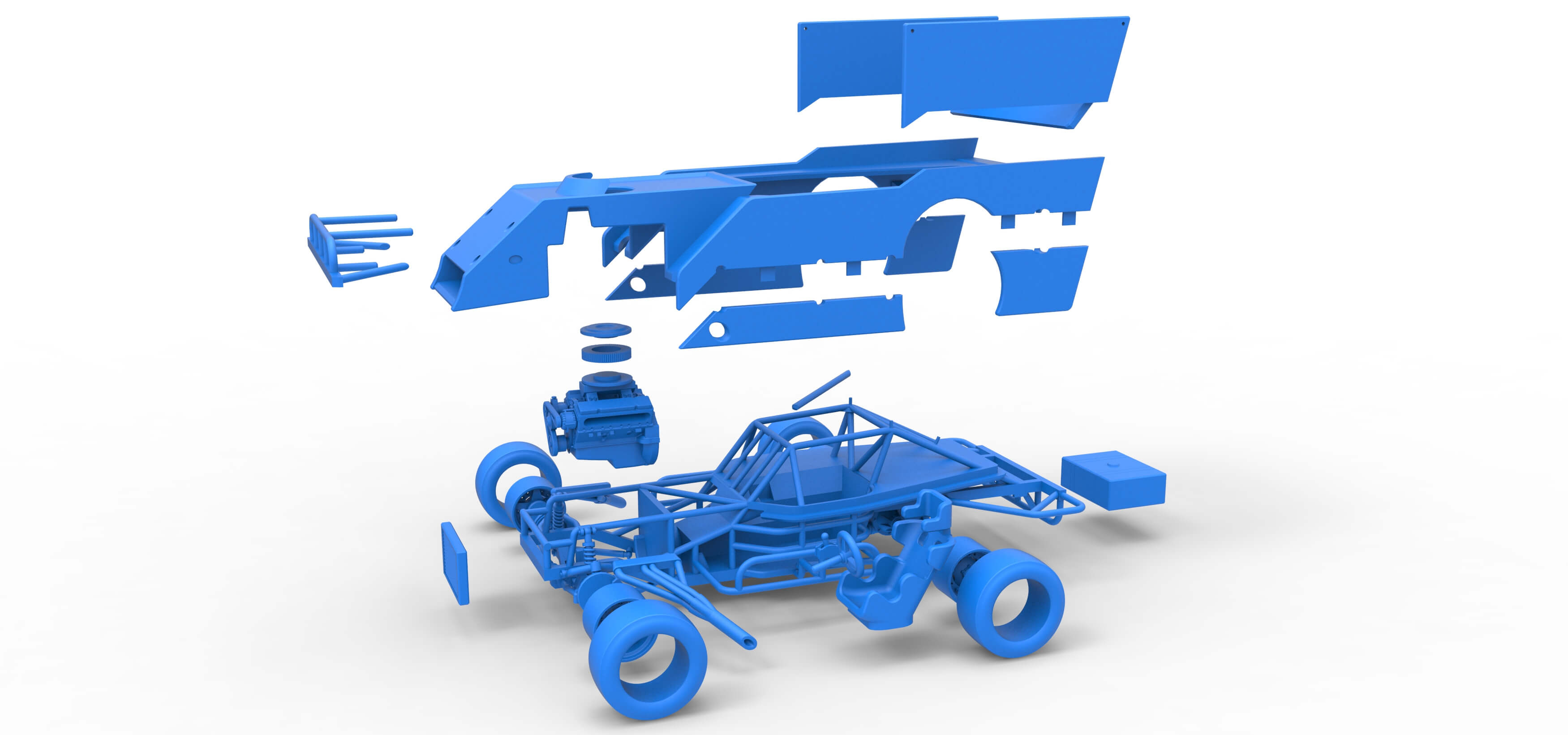 Figure 8 Race Car 3D Model