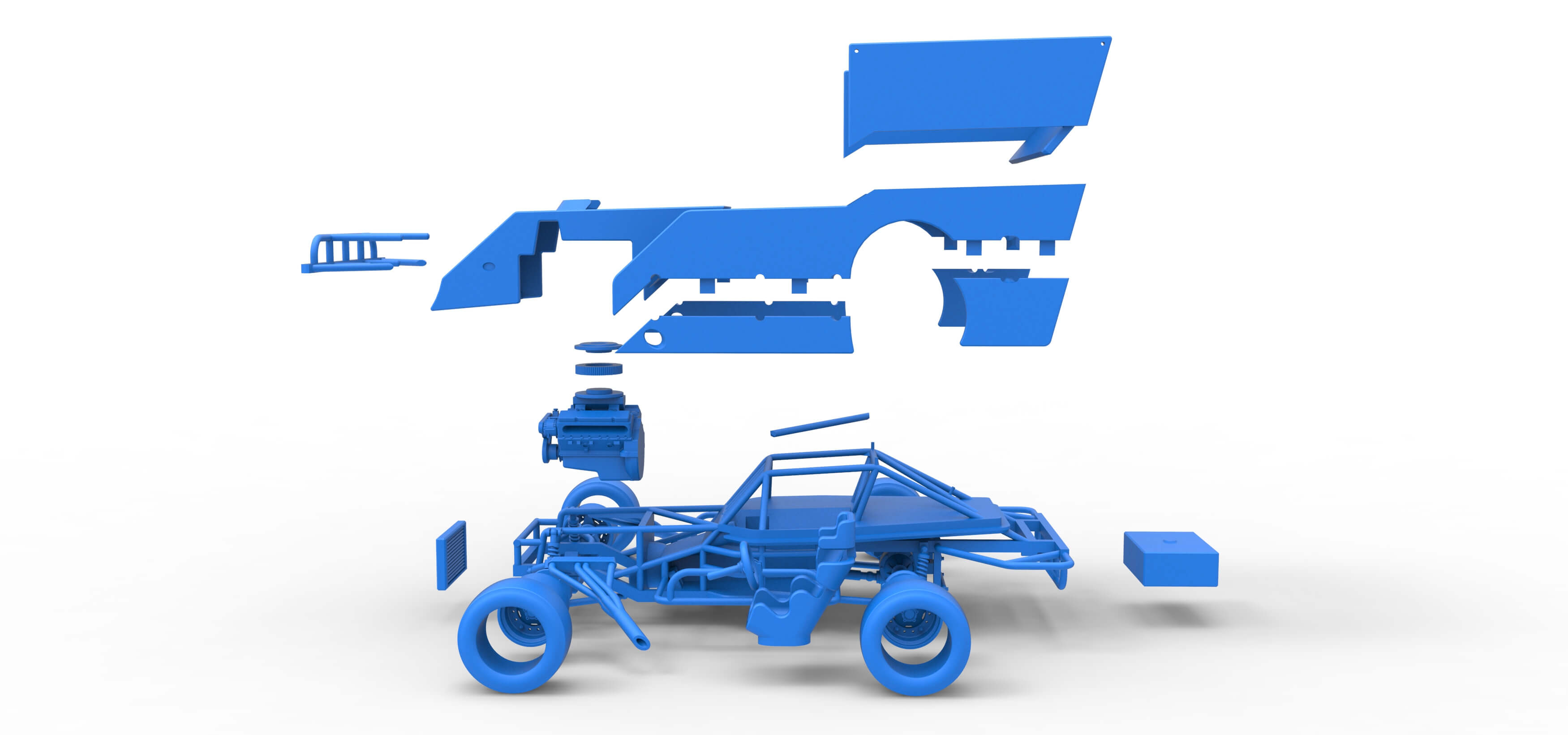 Figure 8 Race Car 3D Model