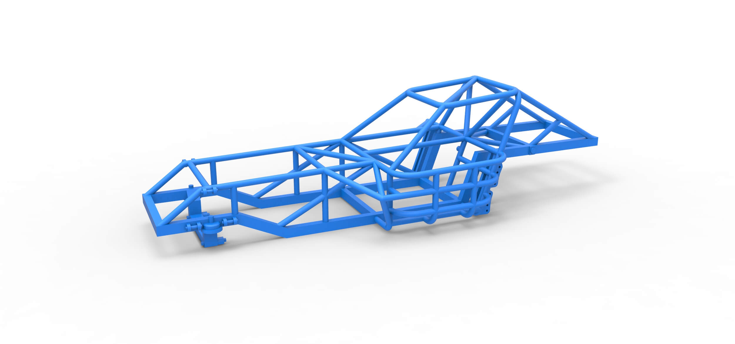 Frame of Dirt Modified Stock Car 1:25 3D Model