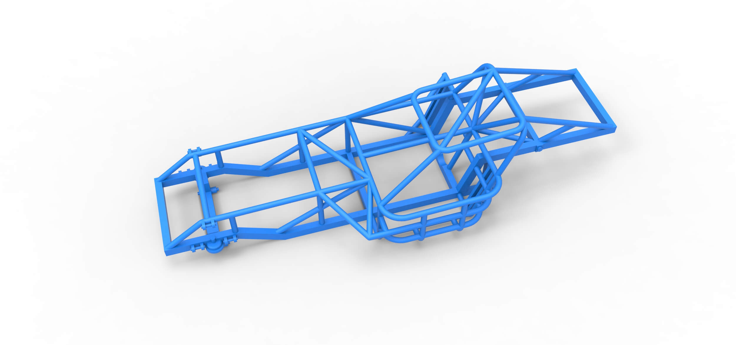 Frame of Dirt Modified Stock Car 1:25 3D Model