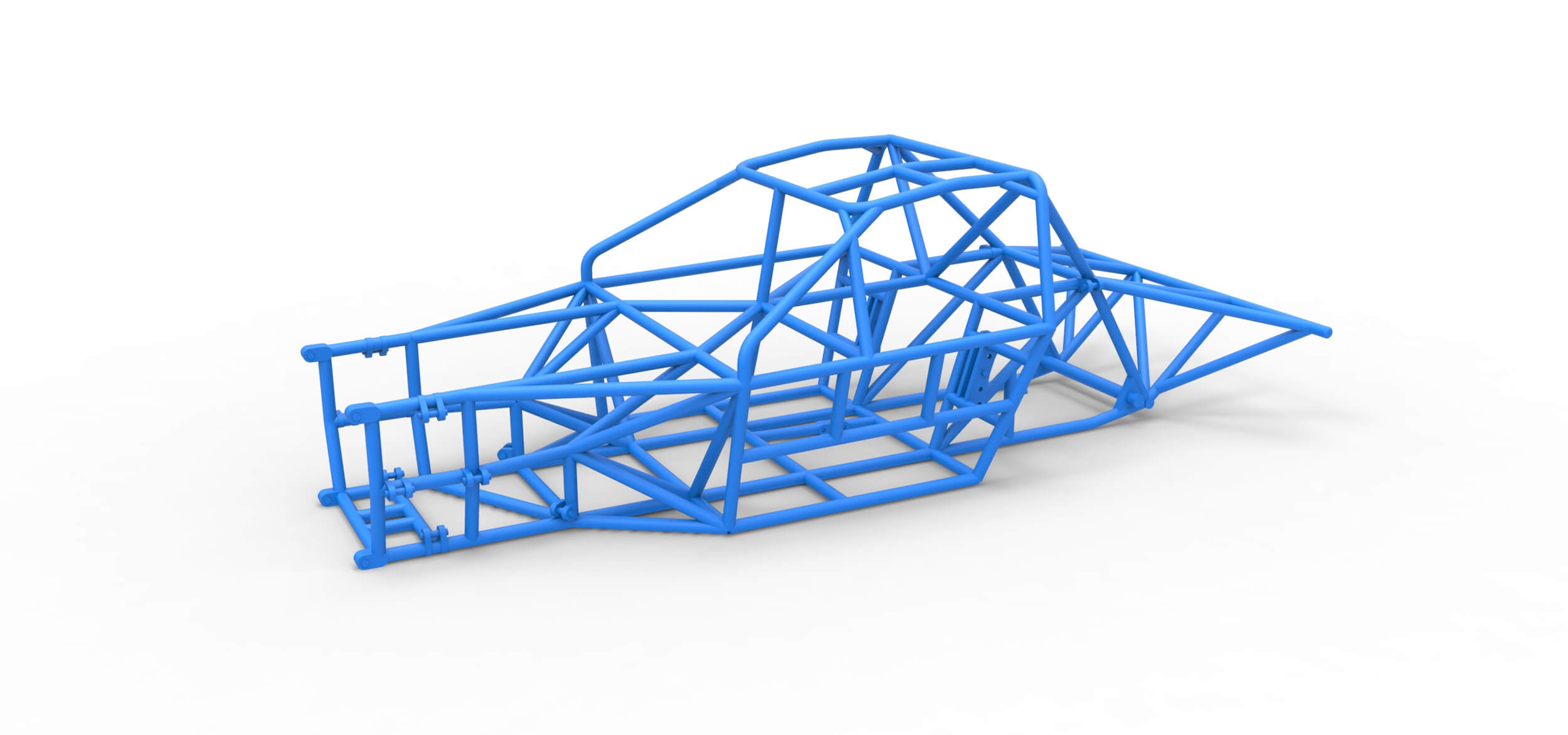 Frame of New Zealand Super Saloon Race Car 1:25 3D Model