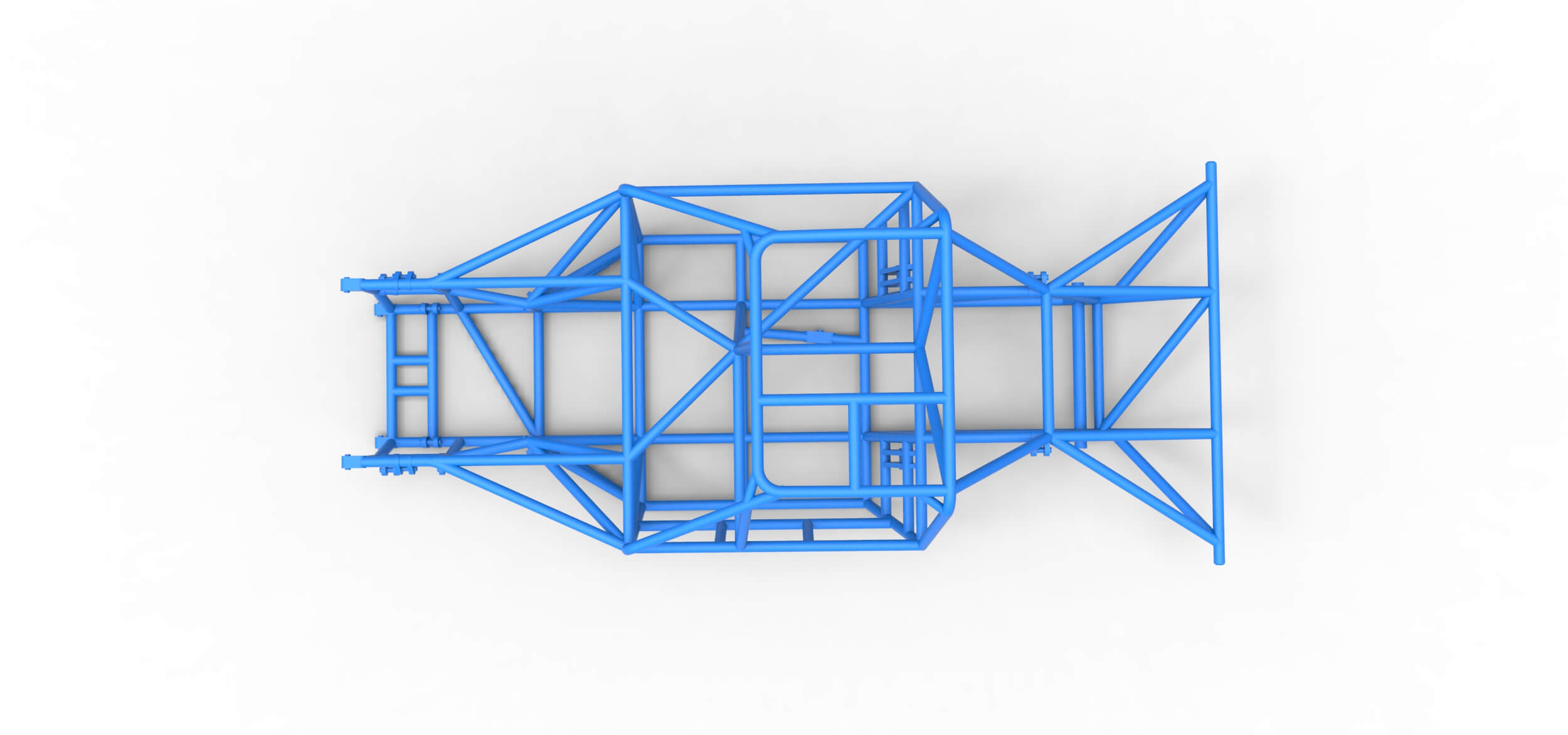Frame of New Zealand Super Saloon Race Car 1:25 3D Model