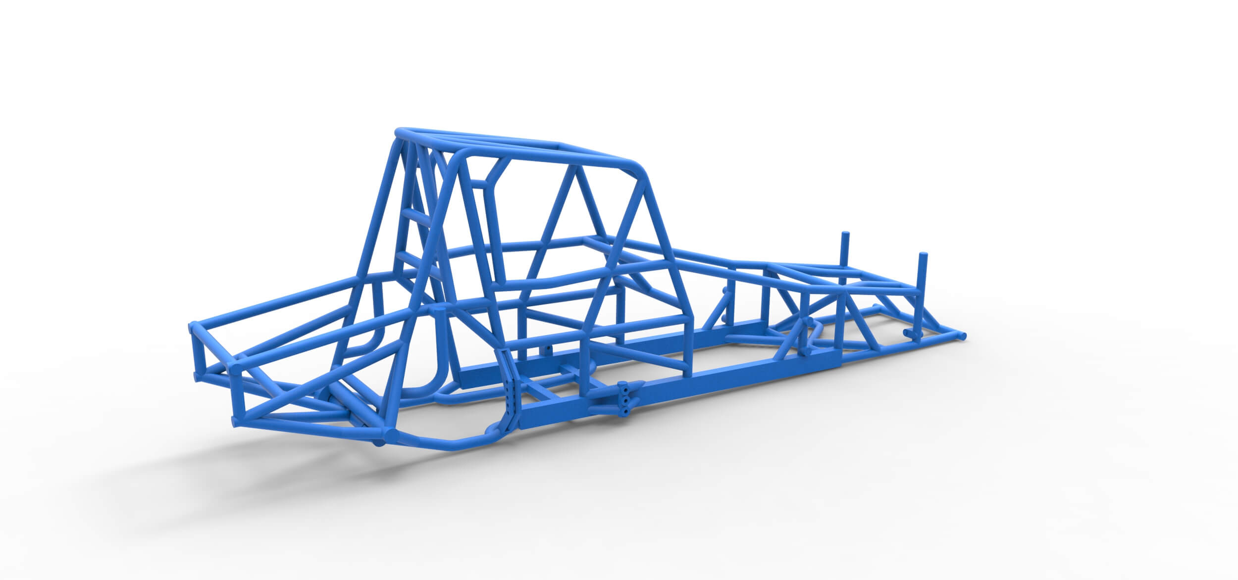 Frame of Northeast Dirt Modified Stock Car 1:25 3D Model
