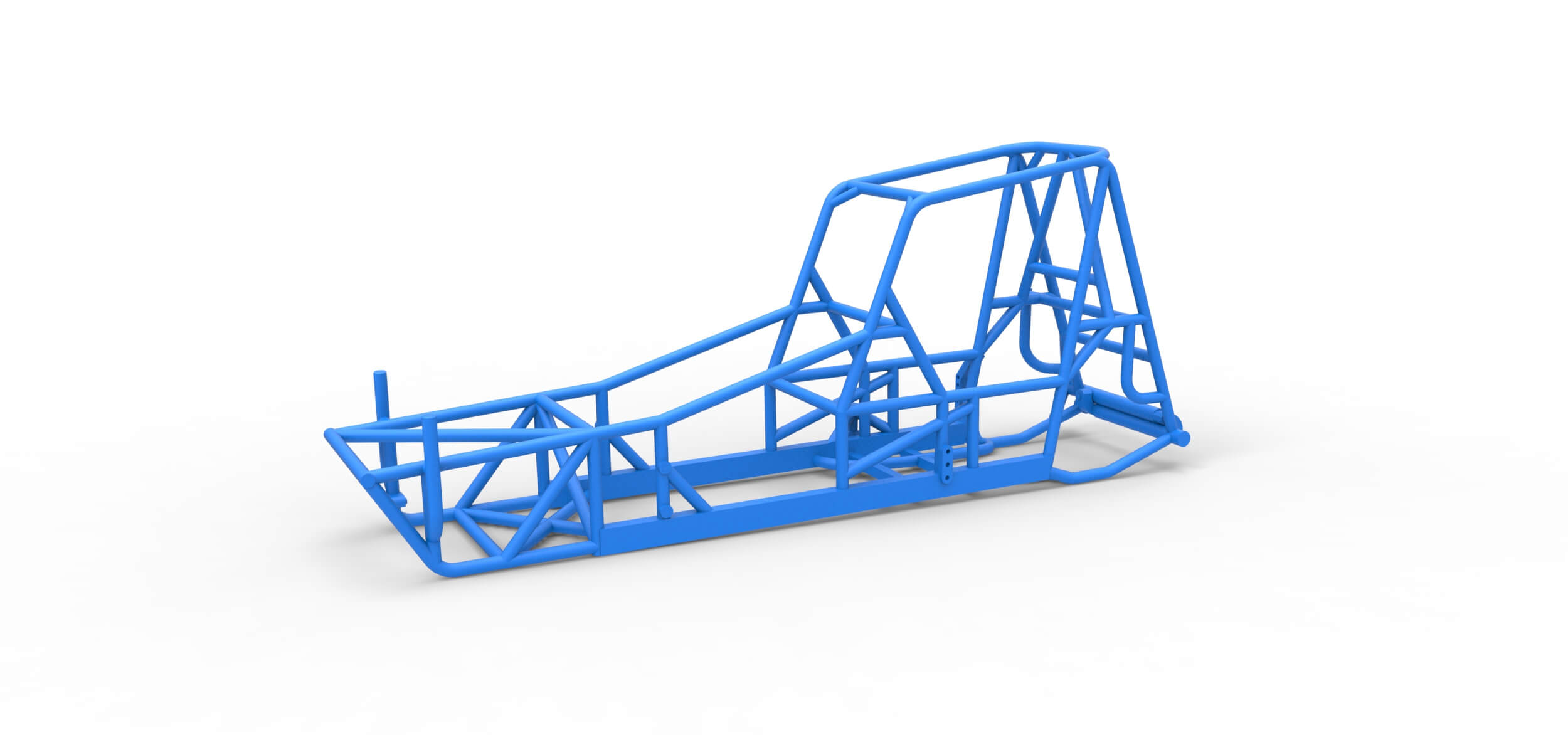 Frame of Vintage NE Dirt Modified Stock Car 1:25 3D Model