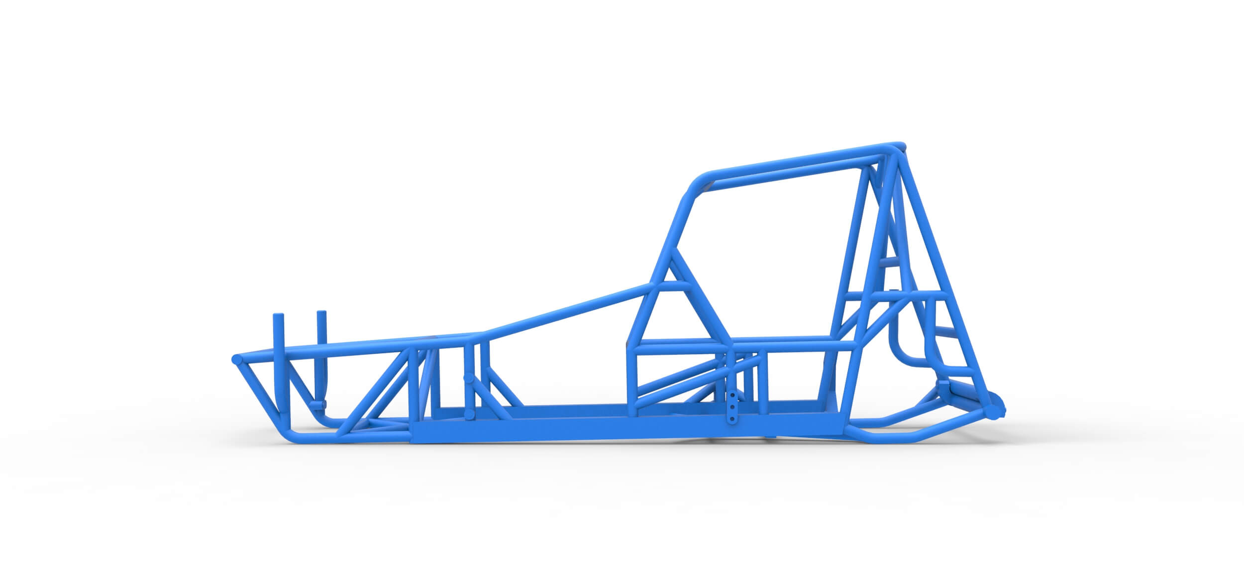 Frame of Vintage NE Dirt Modified Stock Car 1:25 3D Model