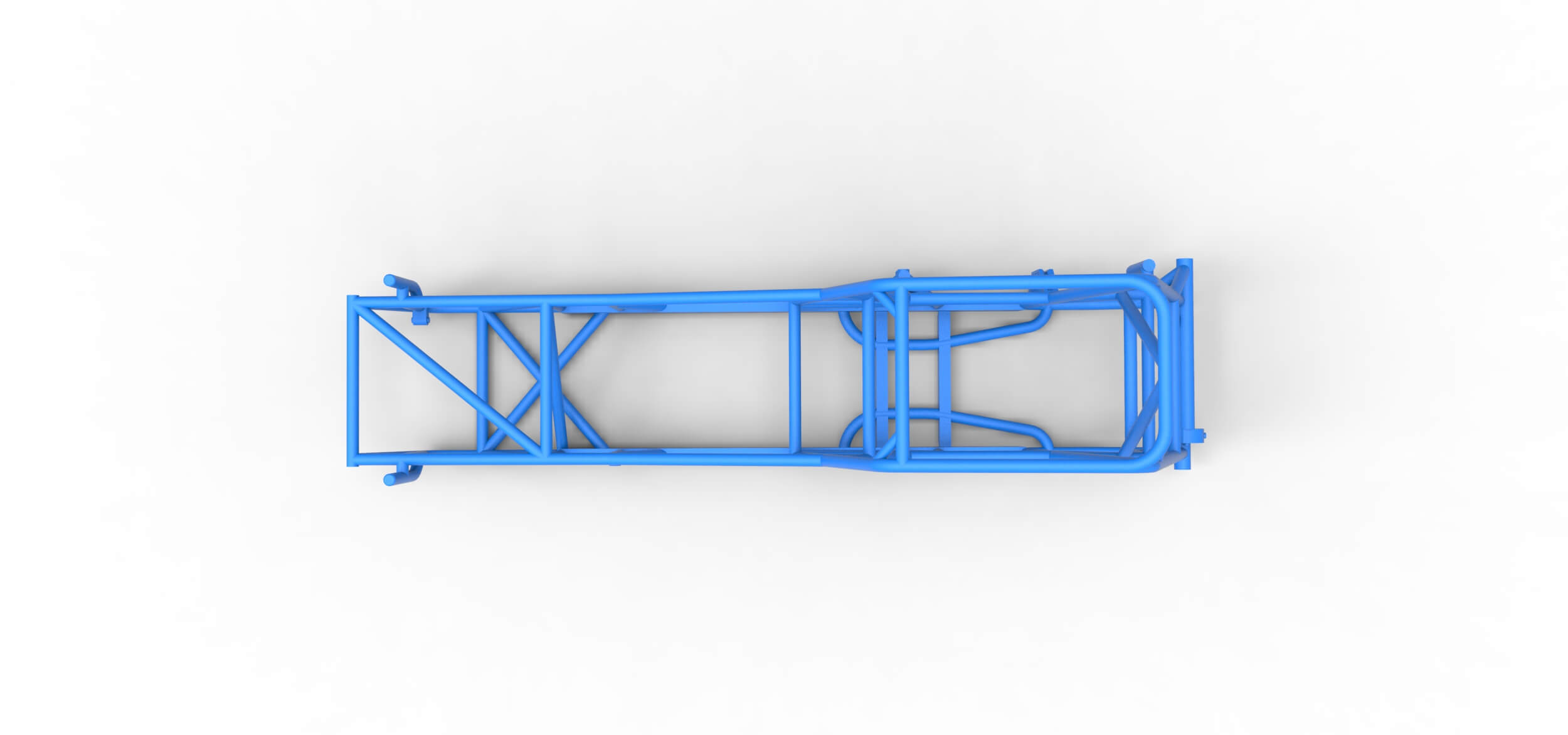 Frame of Vintage NE Dirt Modified Stock Car 1:25 3D Model