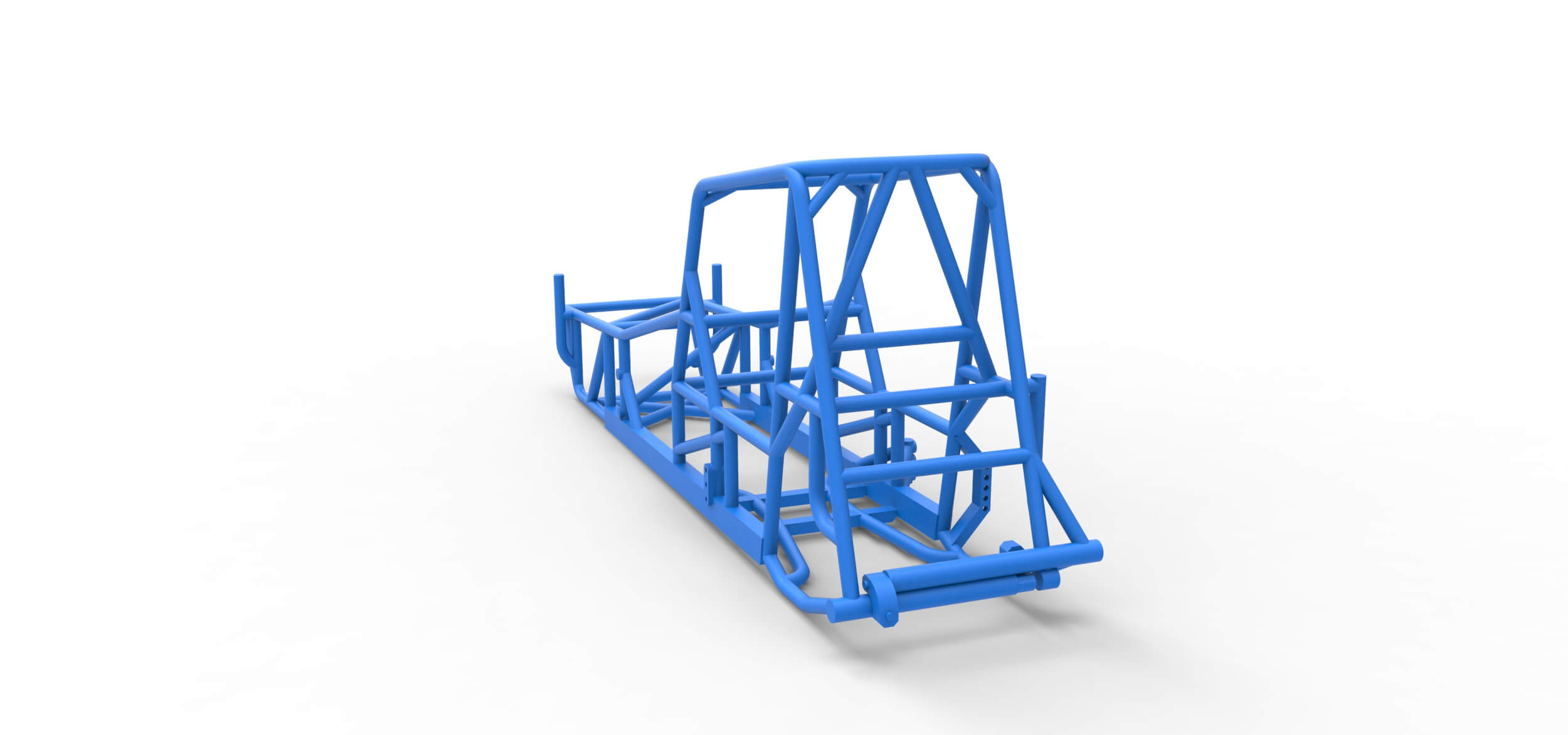 Frame of Vintage NE Dirt Modified Stock Car 1:25 3D Model
