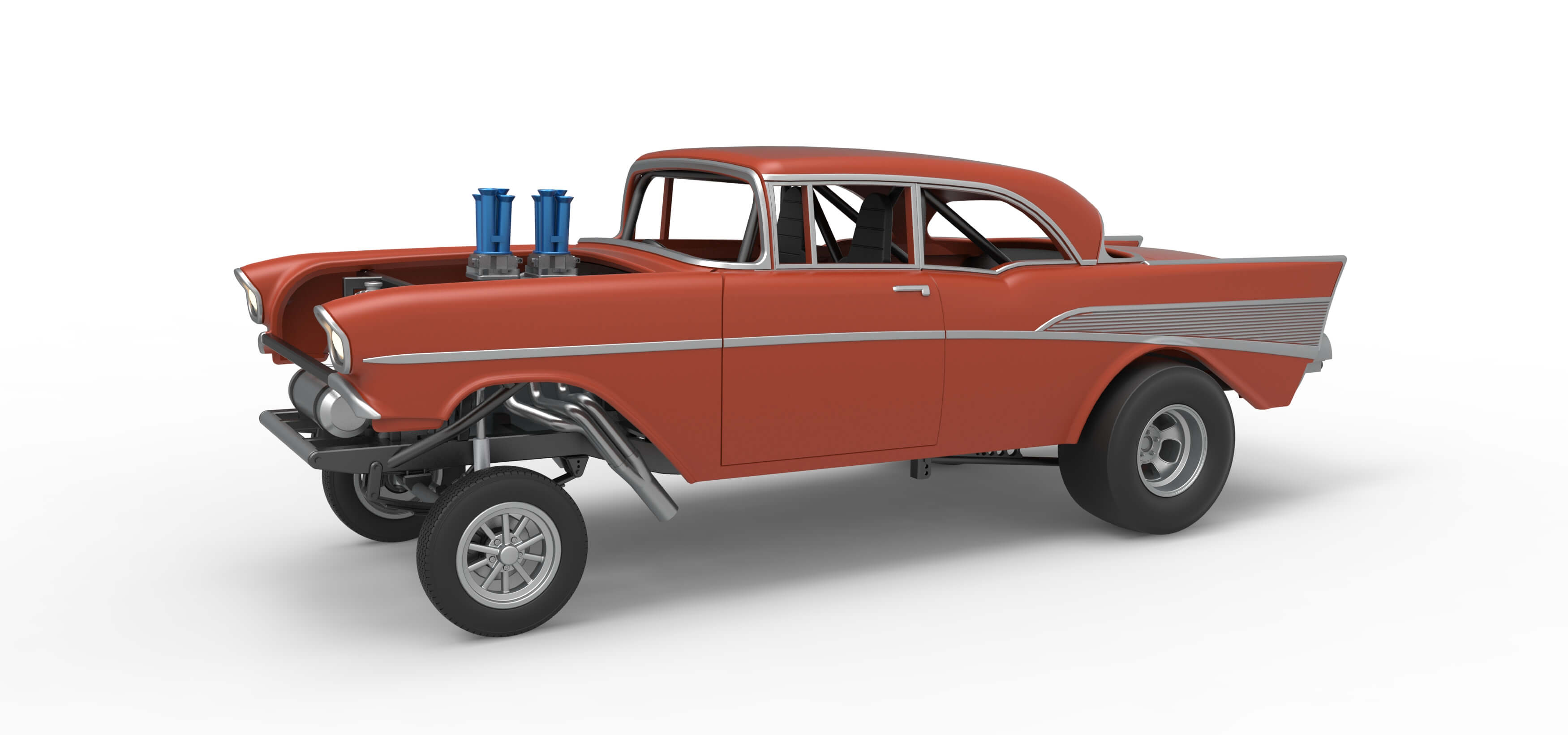 Gasser Version 2 Scale 1:25 3D Model 1957 Chevy