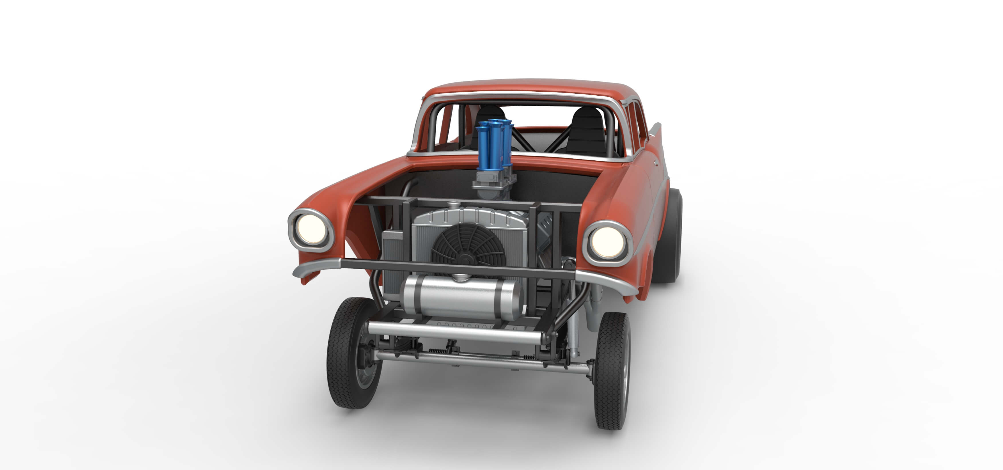 Gasser Version 2 Scale 1:25 3D Model 1957 Chevy