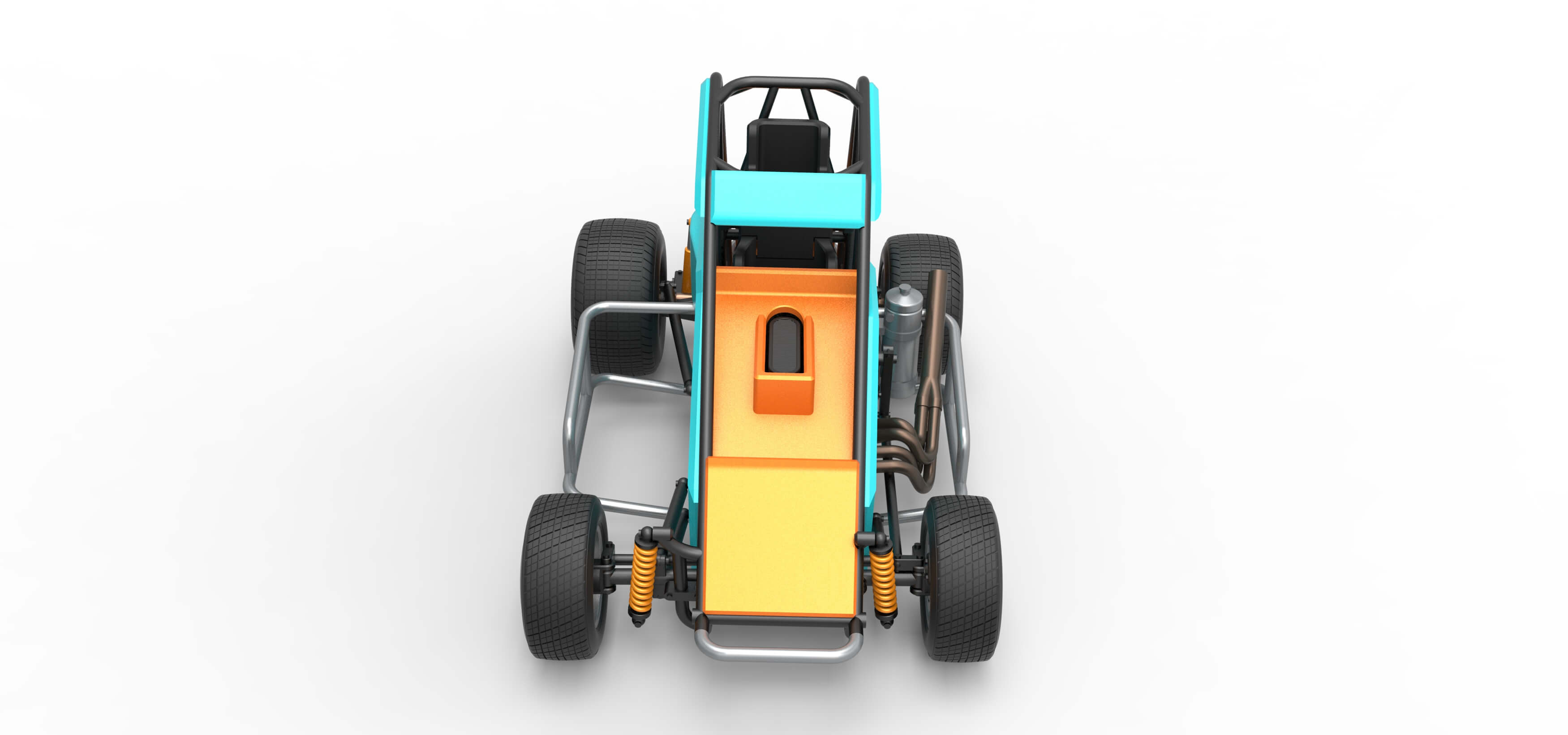 Midget Car Scale 1:25 3D Model