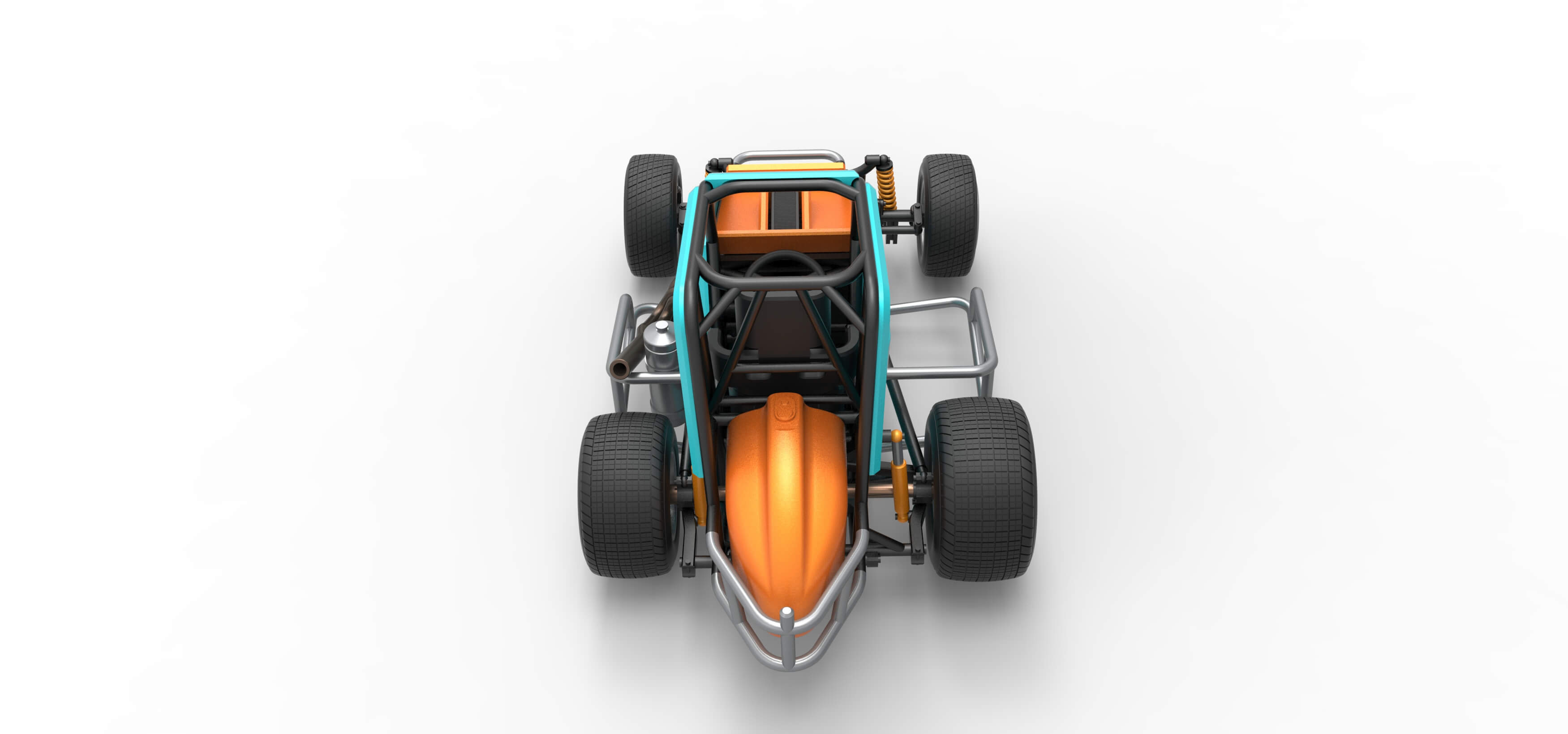 Midget Car Scale 1:25 3D Model