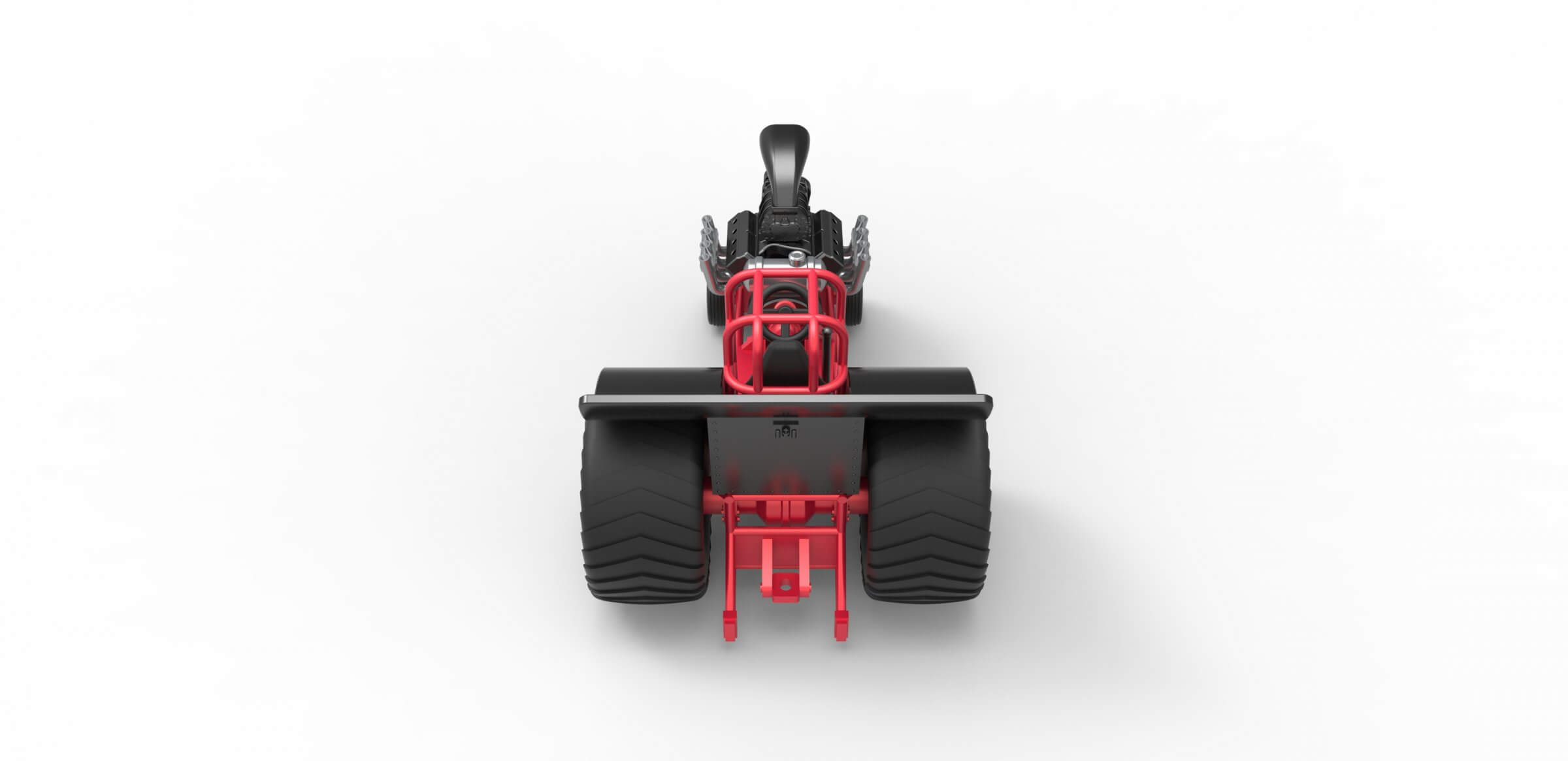 Mini Rod Pulling Tractor 1:25 3D Model