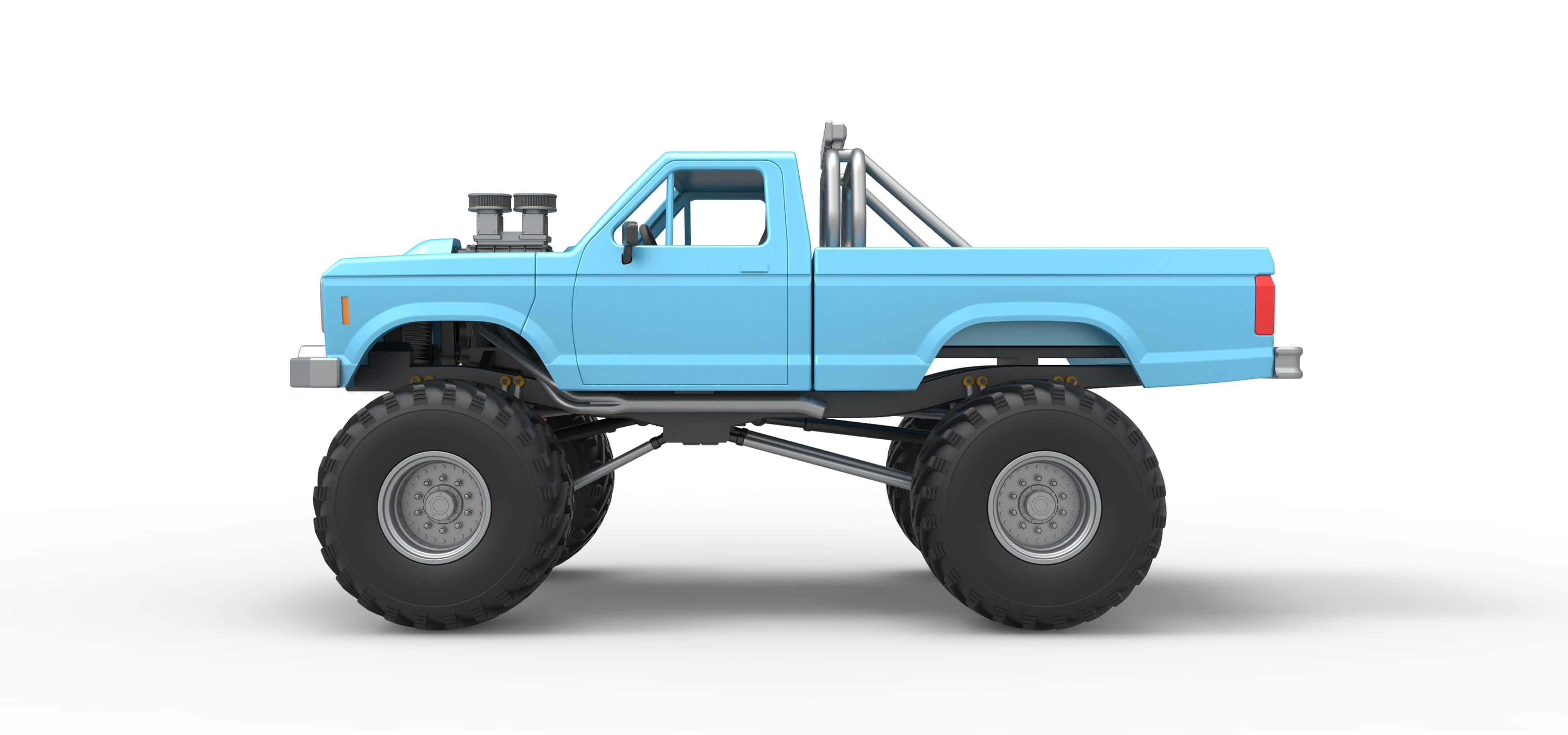 Vintage Monster Truck 1:25 3D Model
