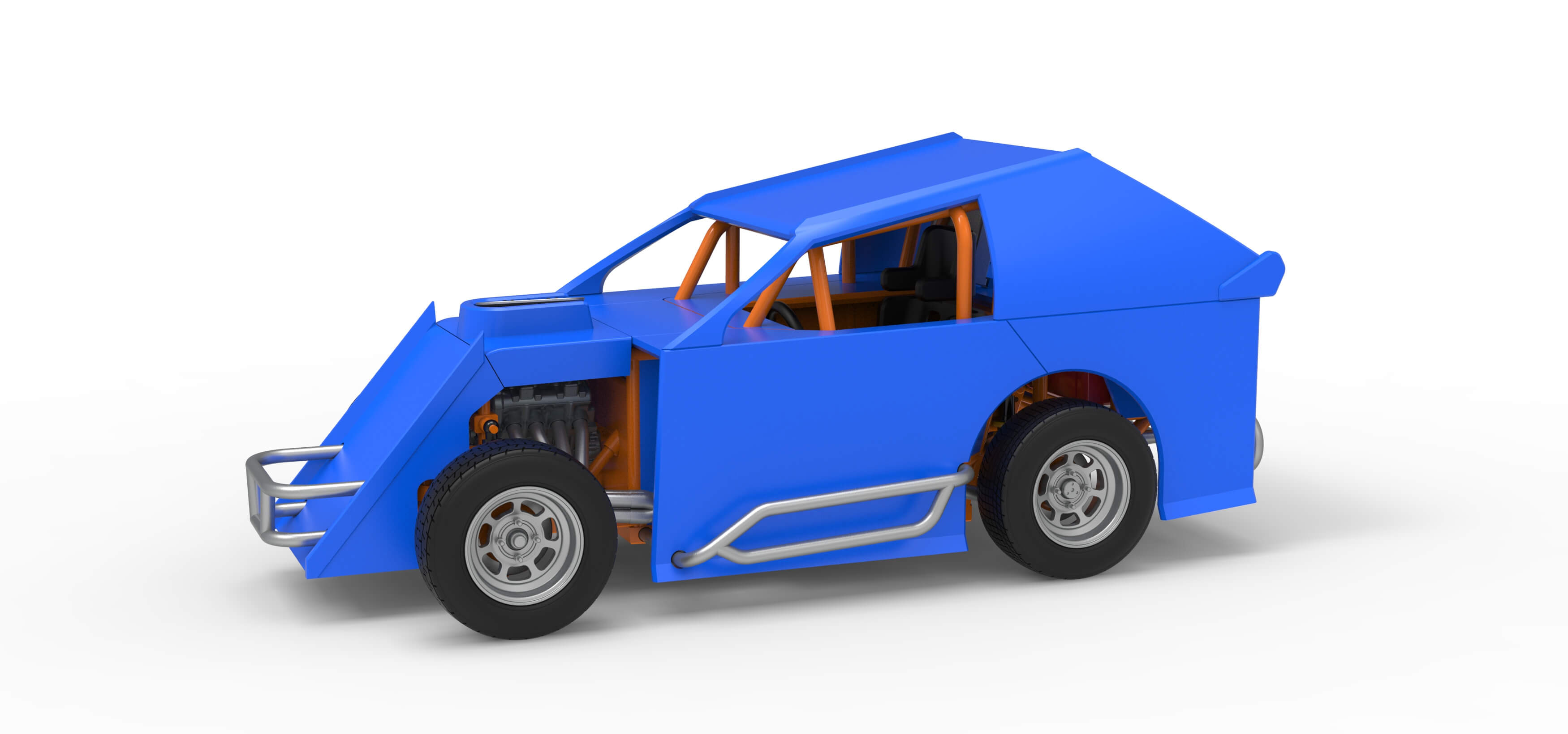 Mod Lite Race Car Scale 1:25 3D Model
