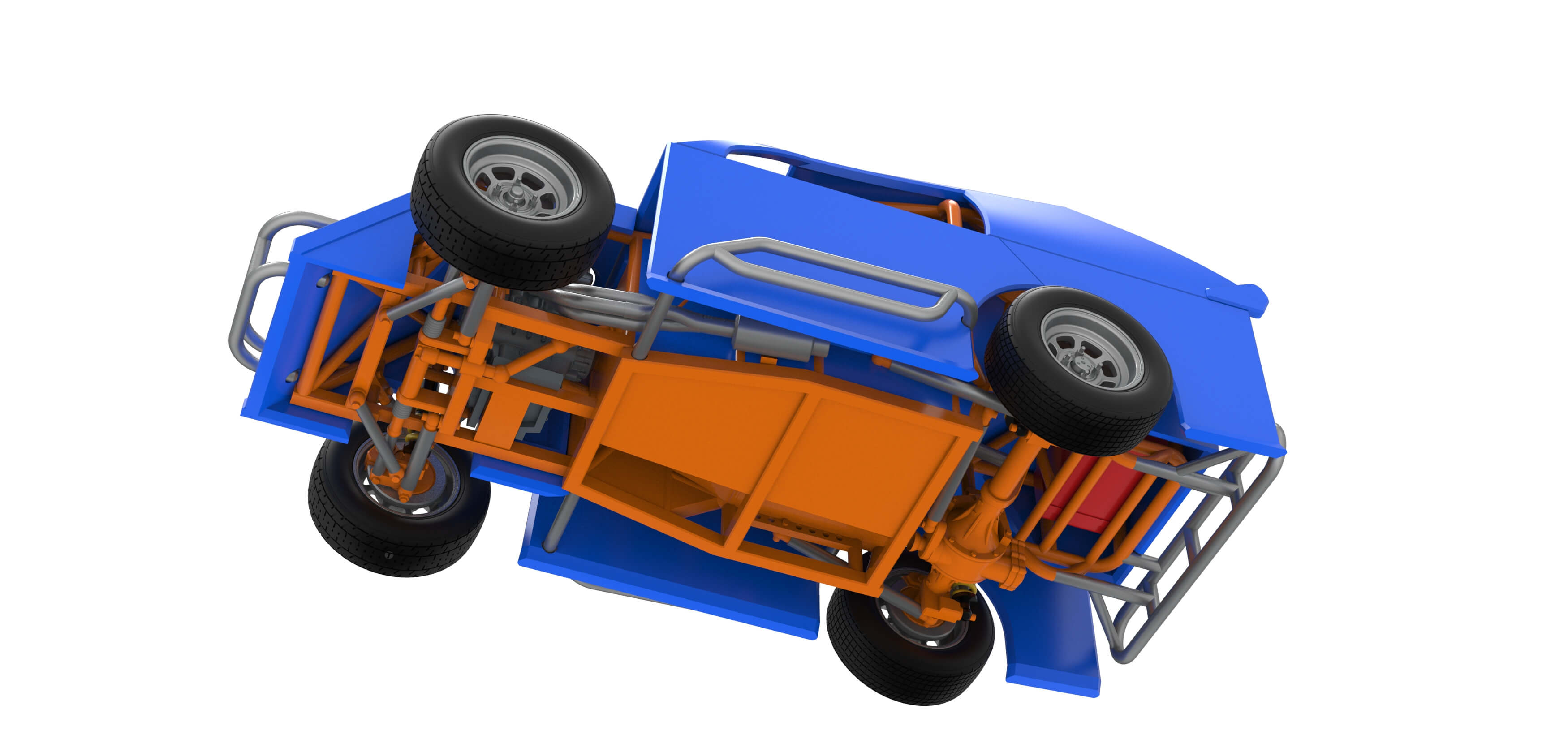 Mod Lite Race Car Scale 1:25 3D Model