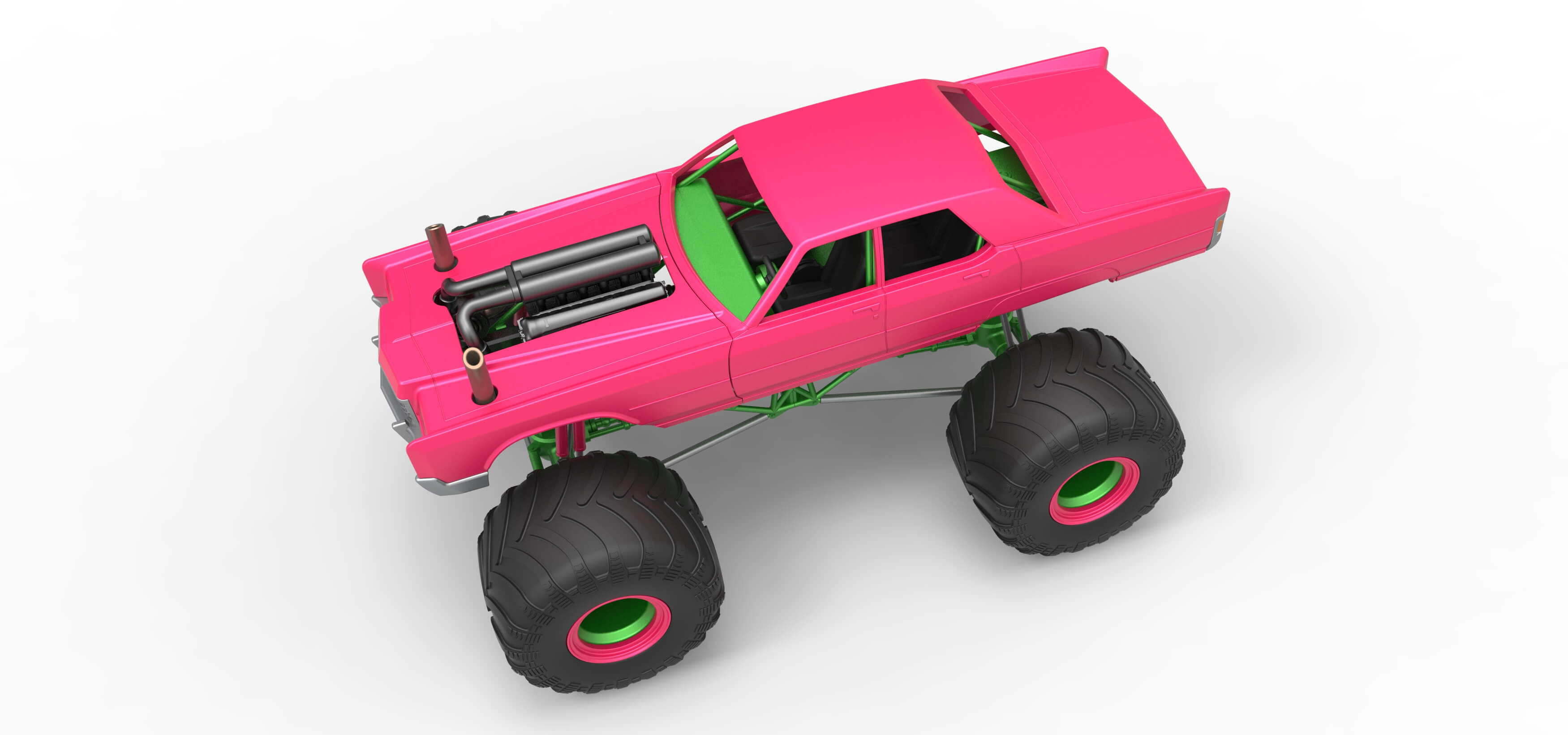 Monster Truck Concept 1:25 3D Model