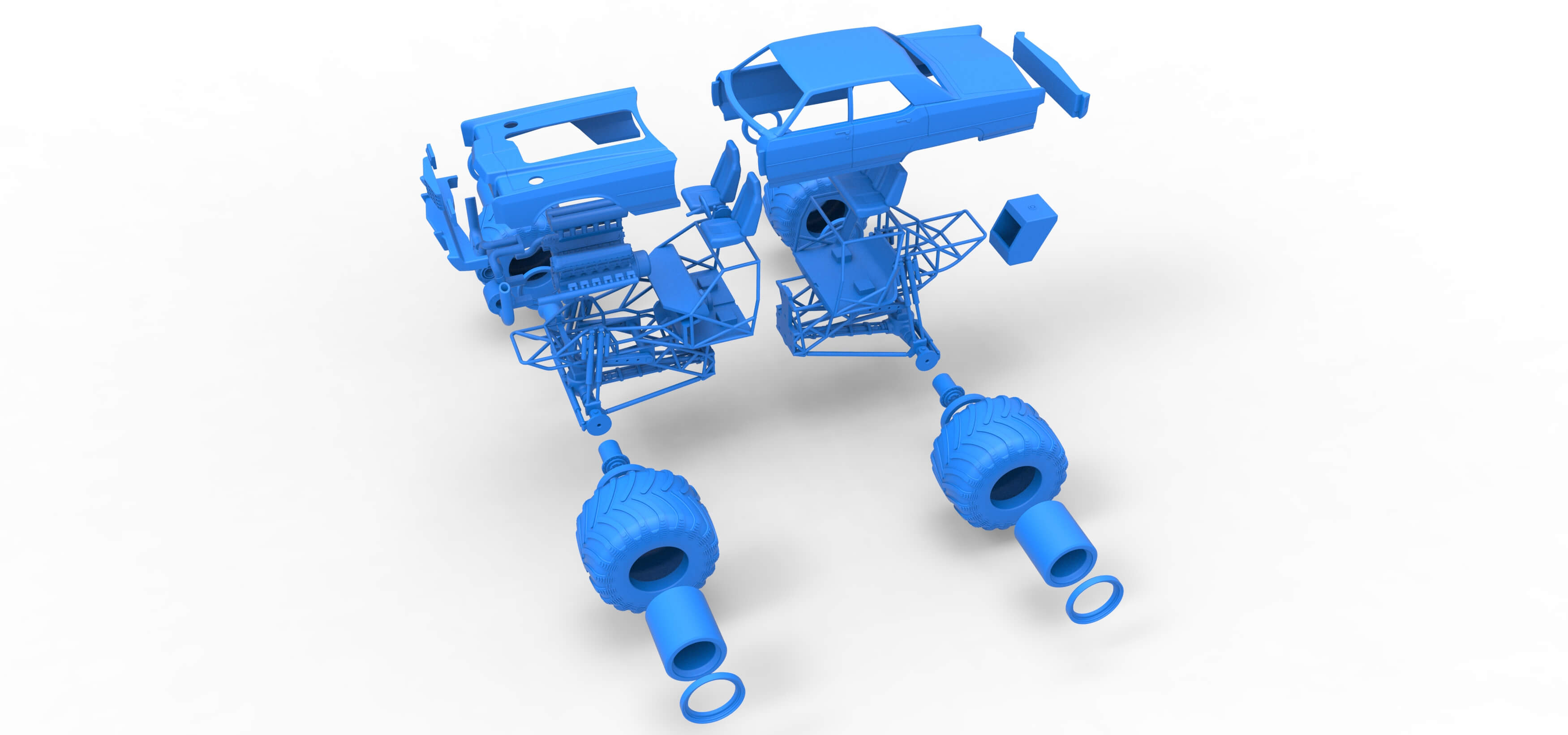 Monster Truck Concept 1:25 3D Model
