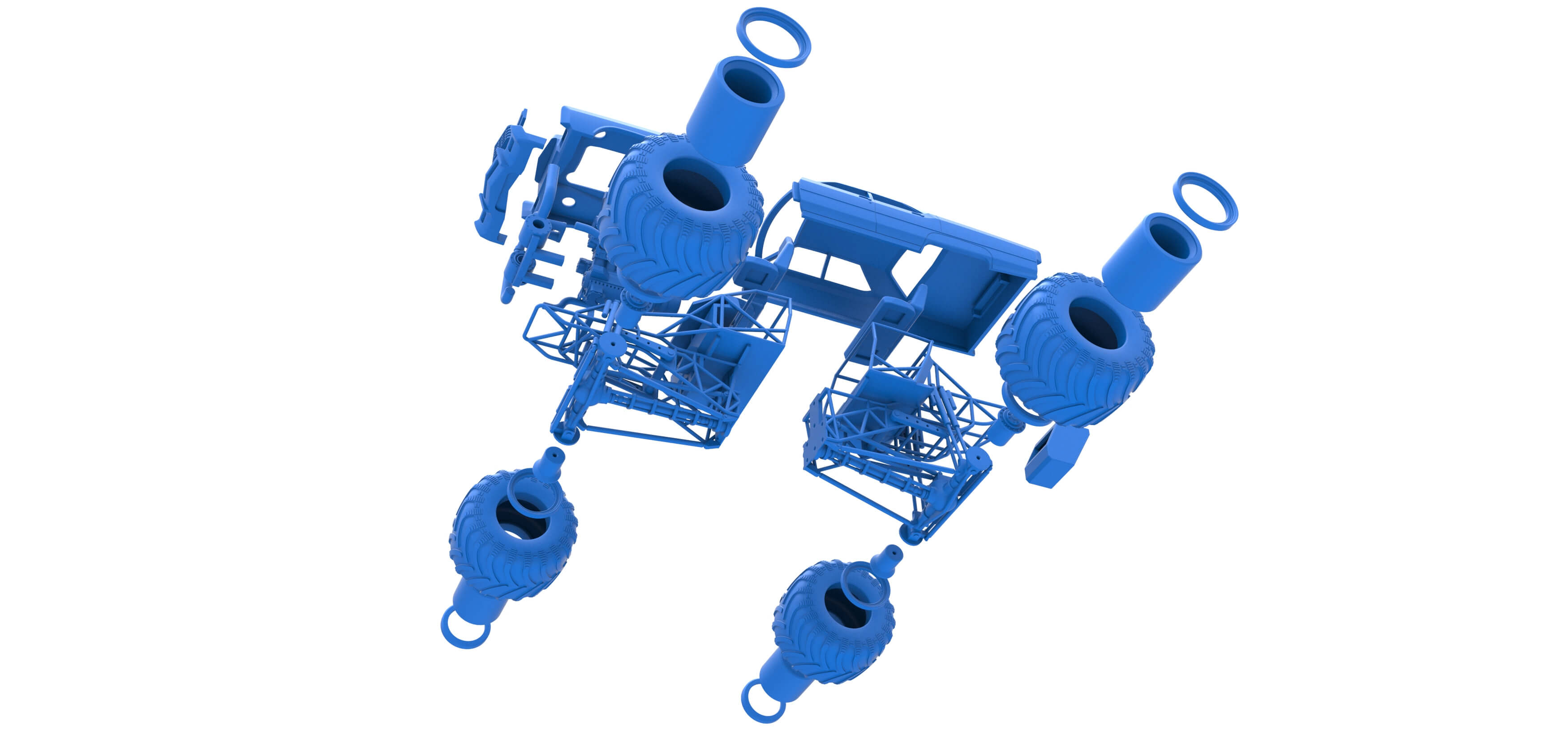 Monster Truck Concept 1:25 3D Model