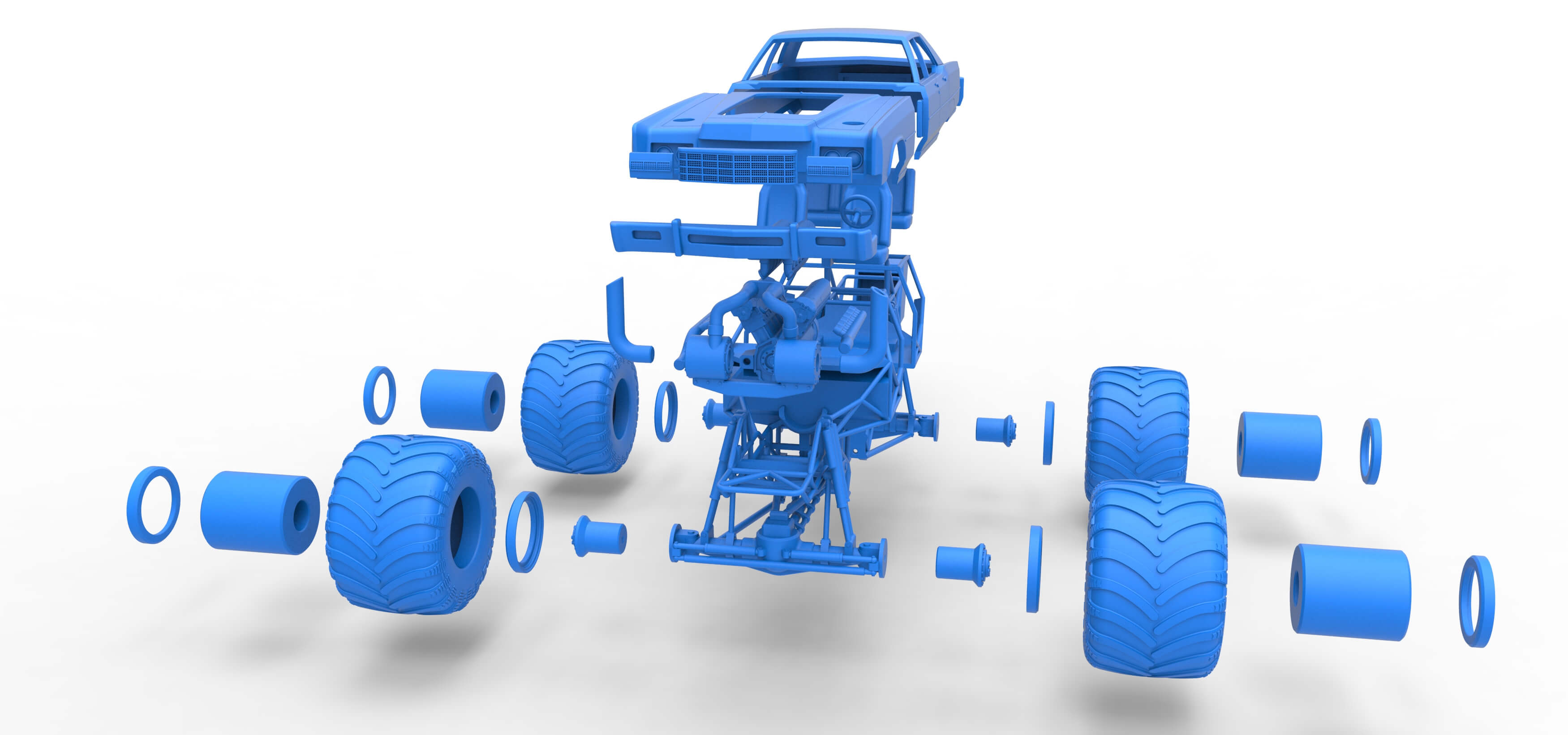 Monster Truck Concept 1:25 3D Model