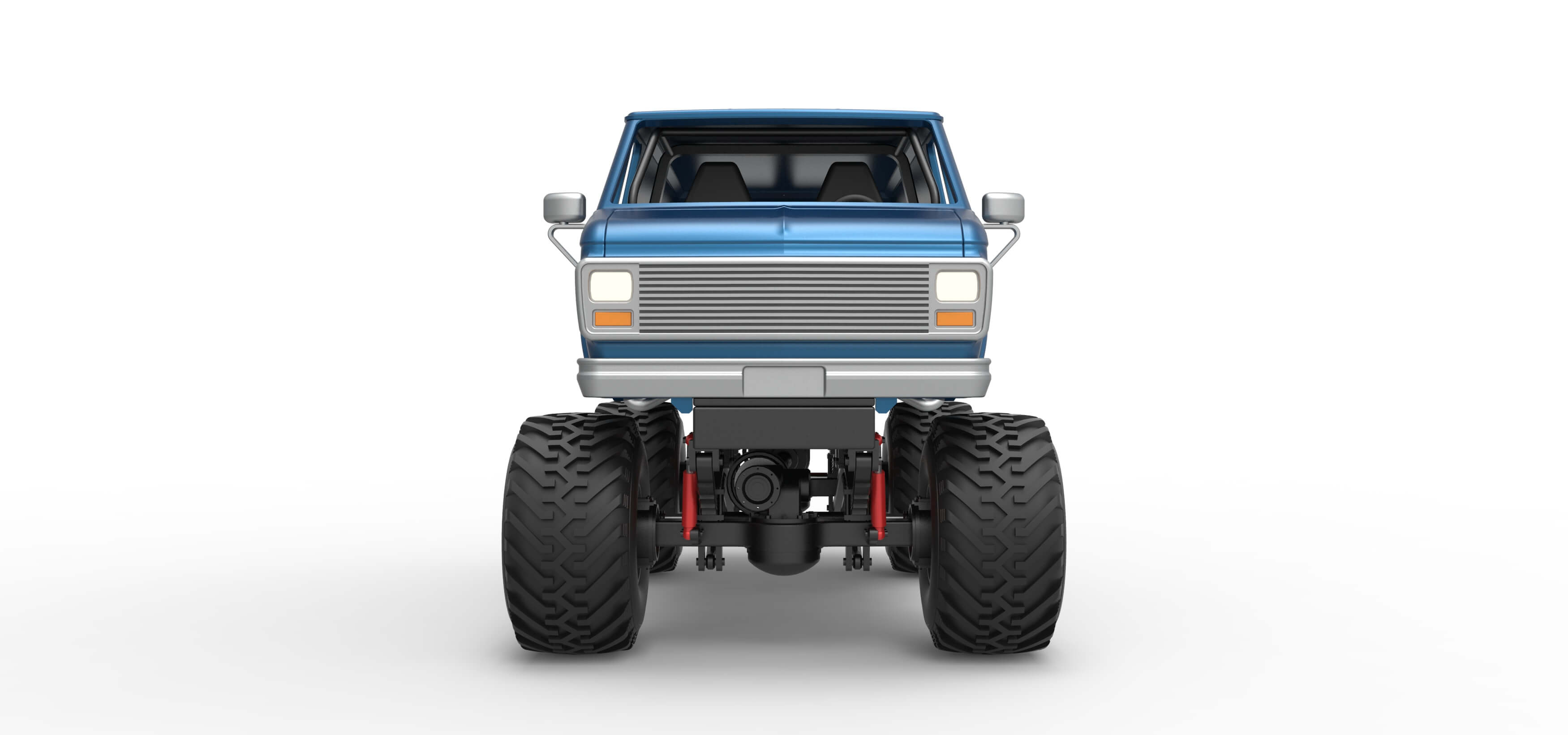 Monster Truck Van Version 2 Scale 1:25 3D Model