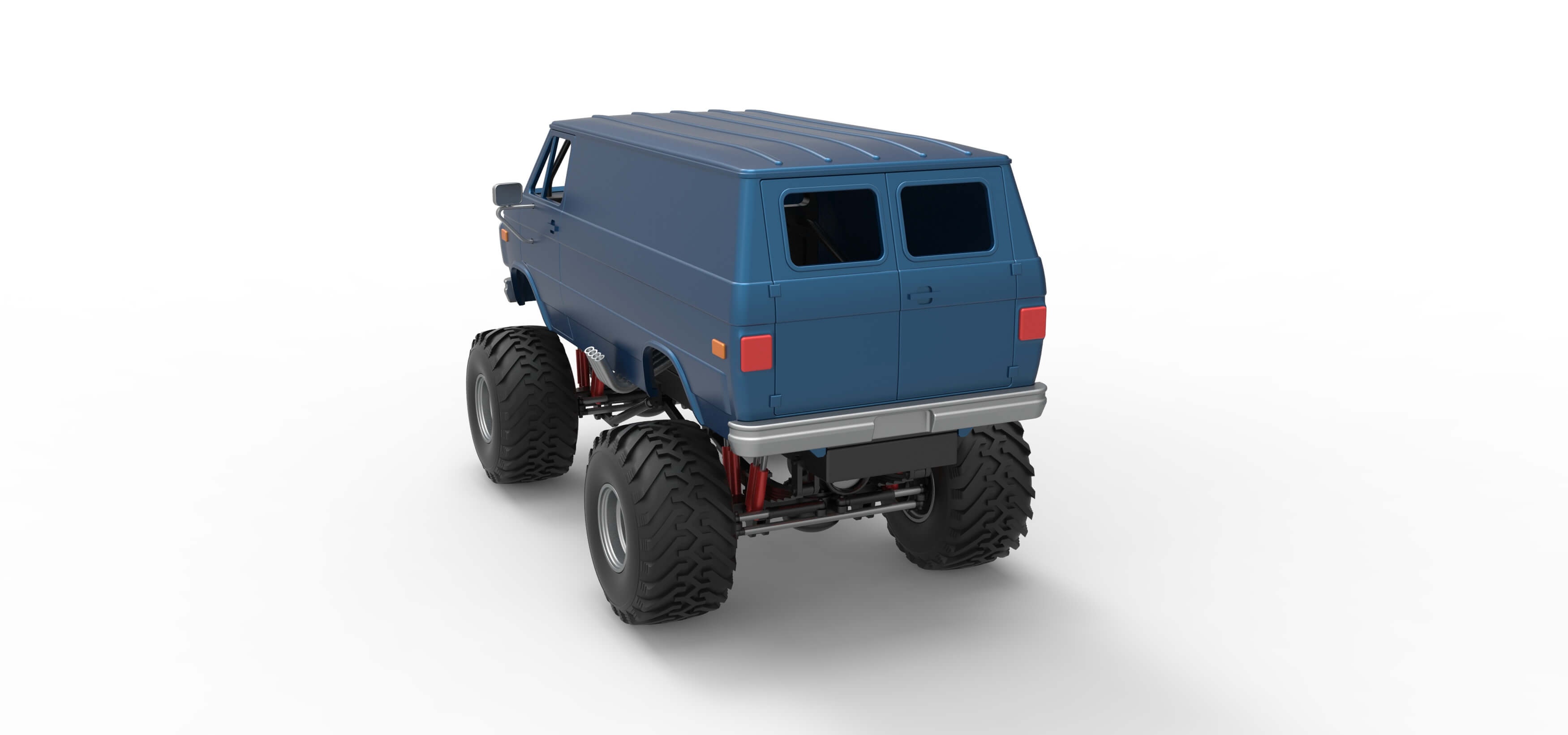 Monster Truck Van Version 2 Scale 1:25 3D Model