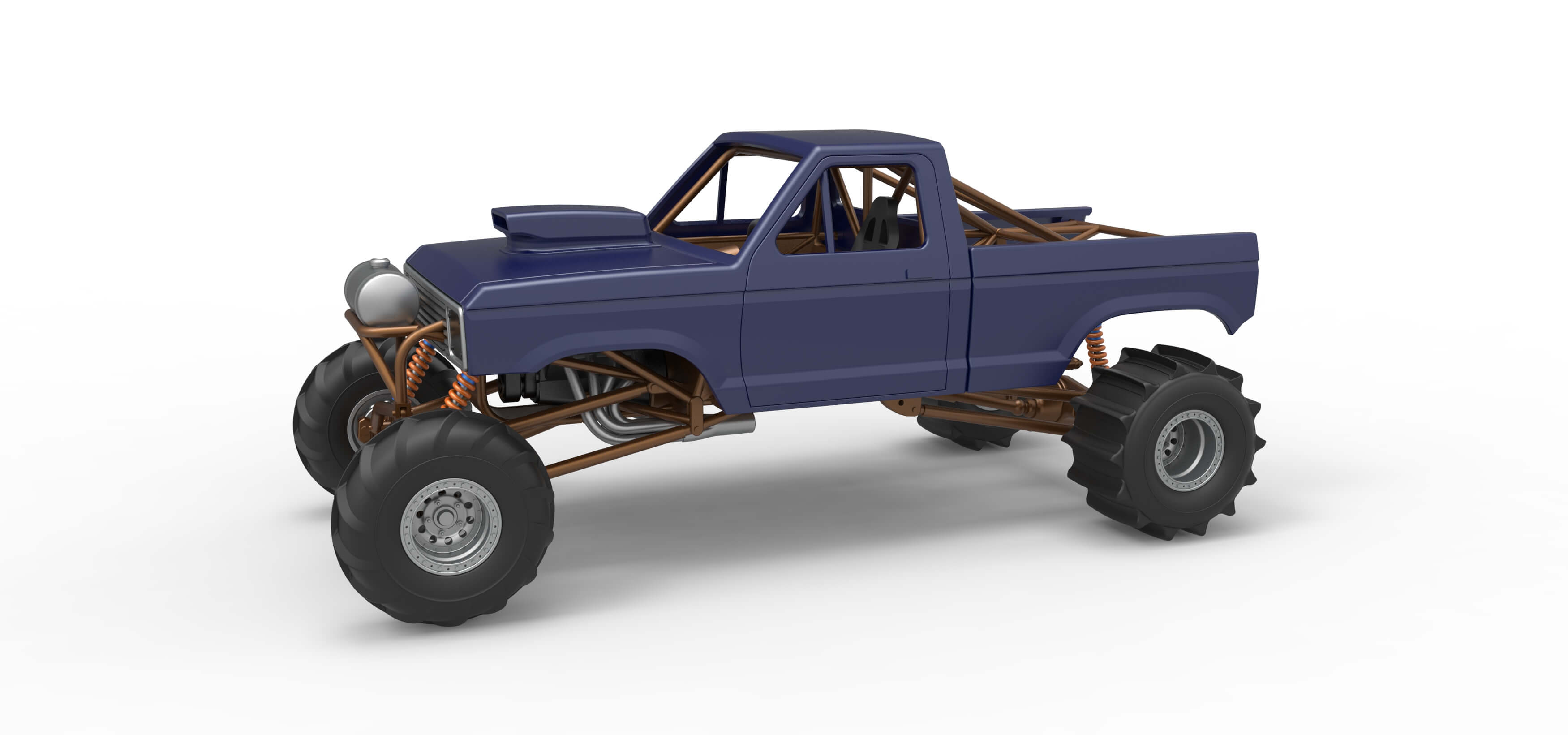 Mud Dragster Version 2 Scale 1:25 3D Model