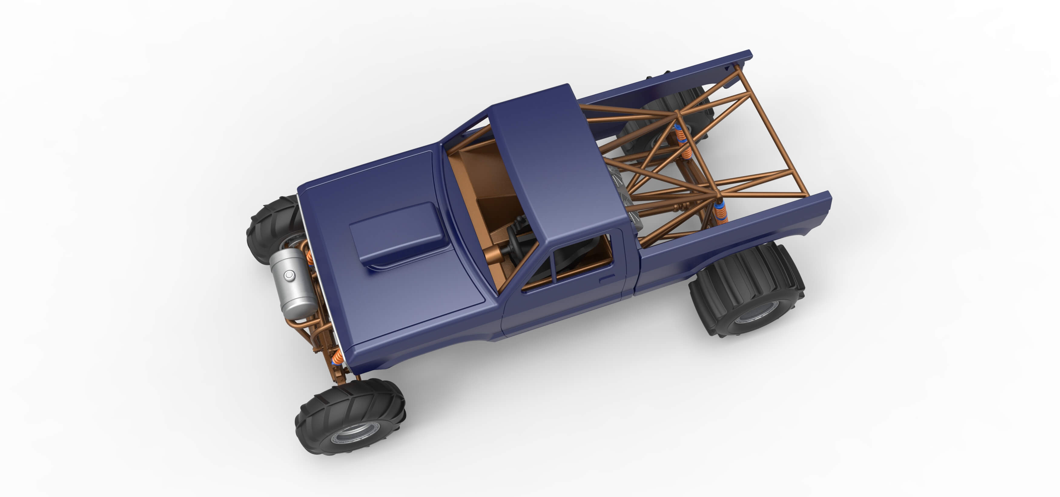 Mud Dragster Version 2 Scale 1:25 3D Model
