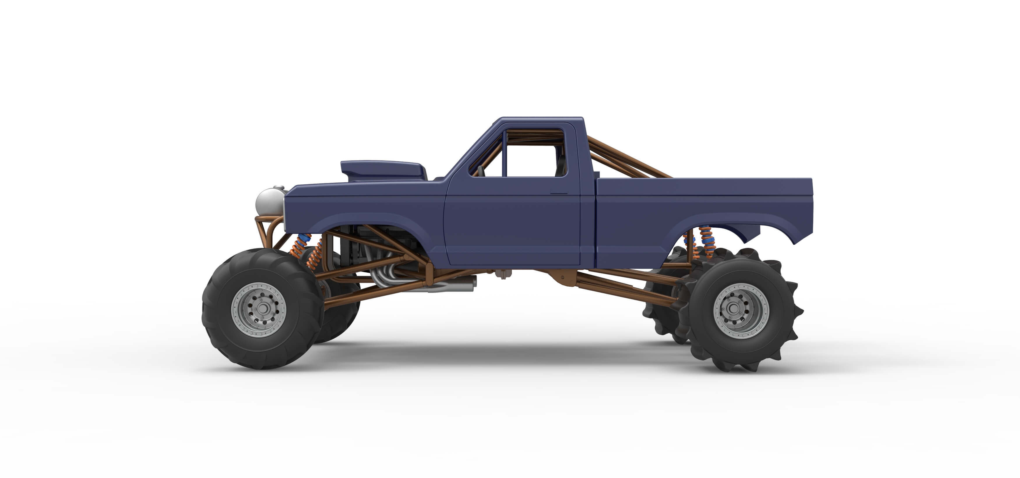 Mud Dragster Version 2 Scale 1:25 3D Model