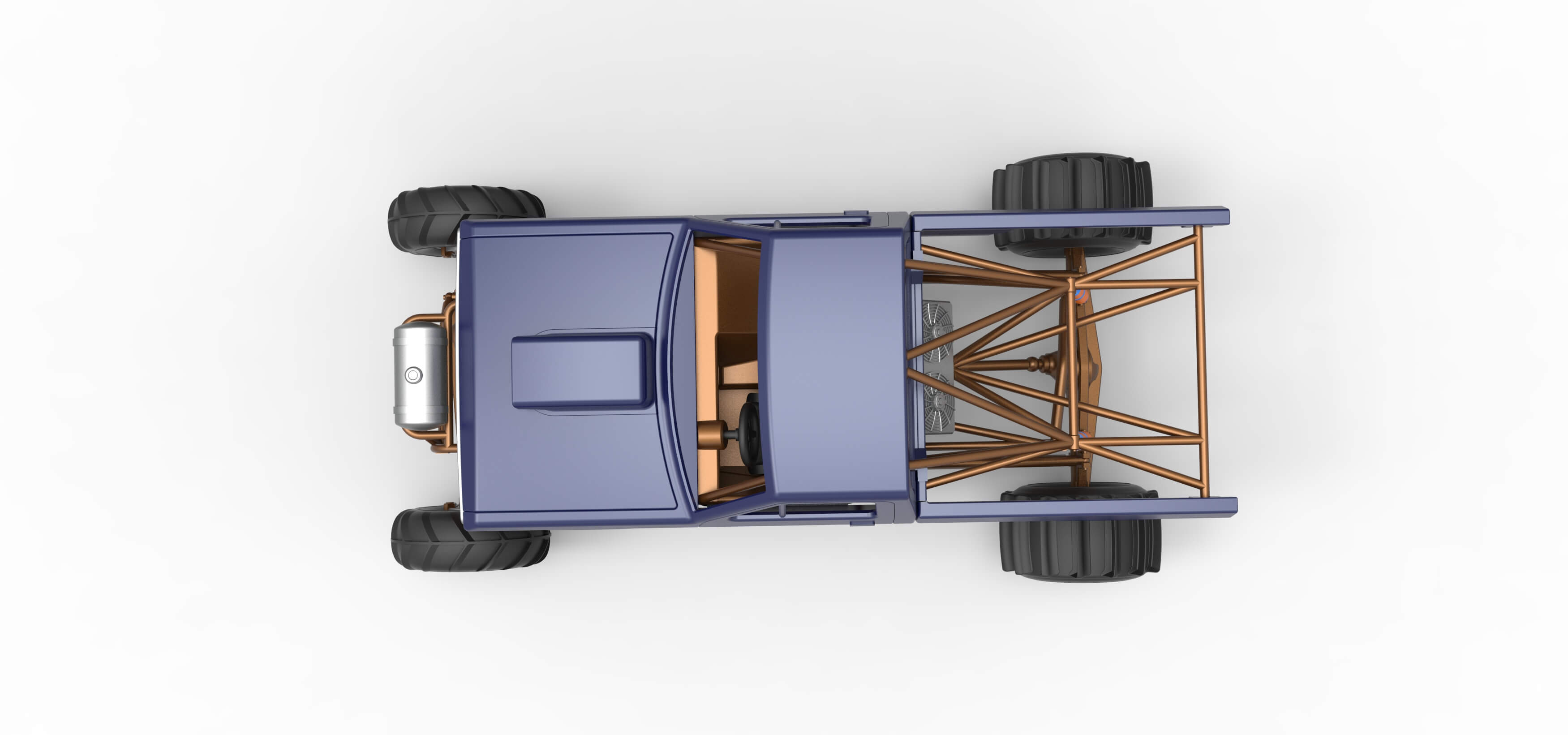 Mud Dragster Version 2 Scale 1:25 3D Model