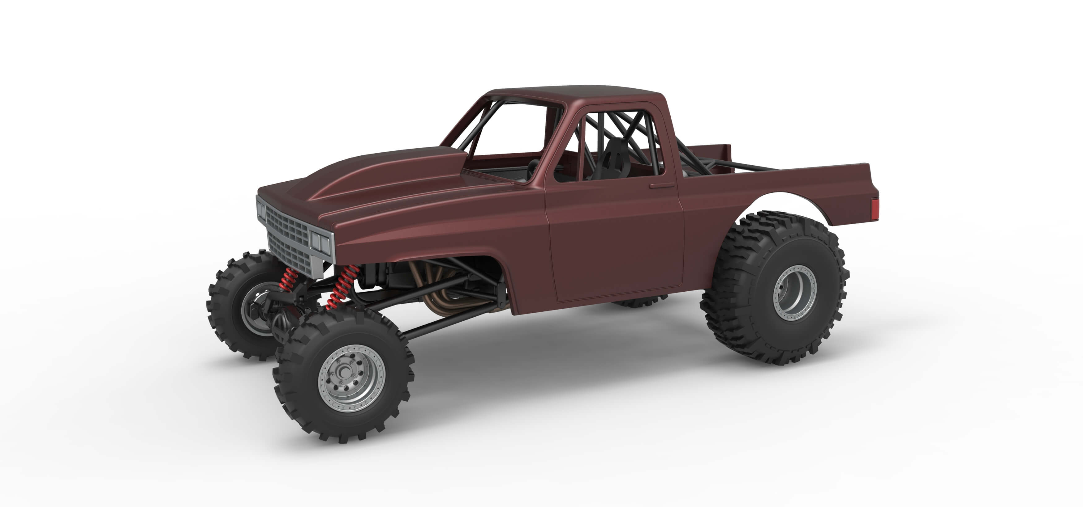 Mud Dragster Version 3 Scale 1:25 3D Model