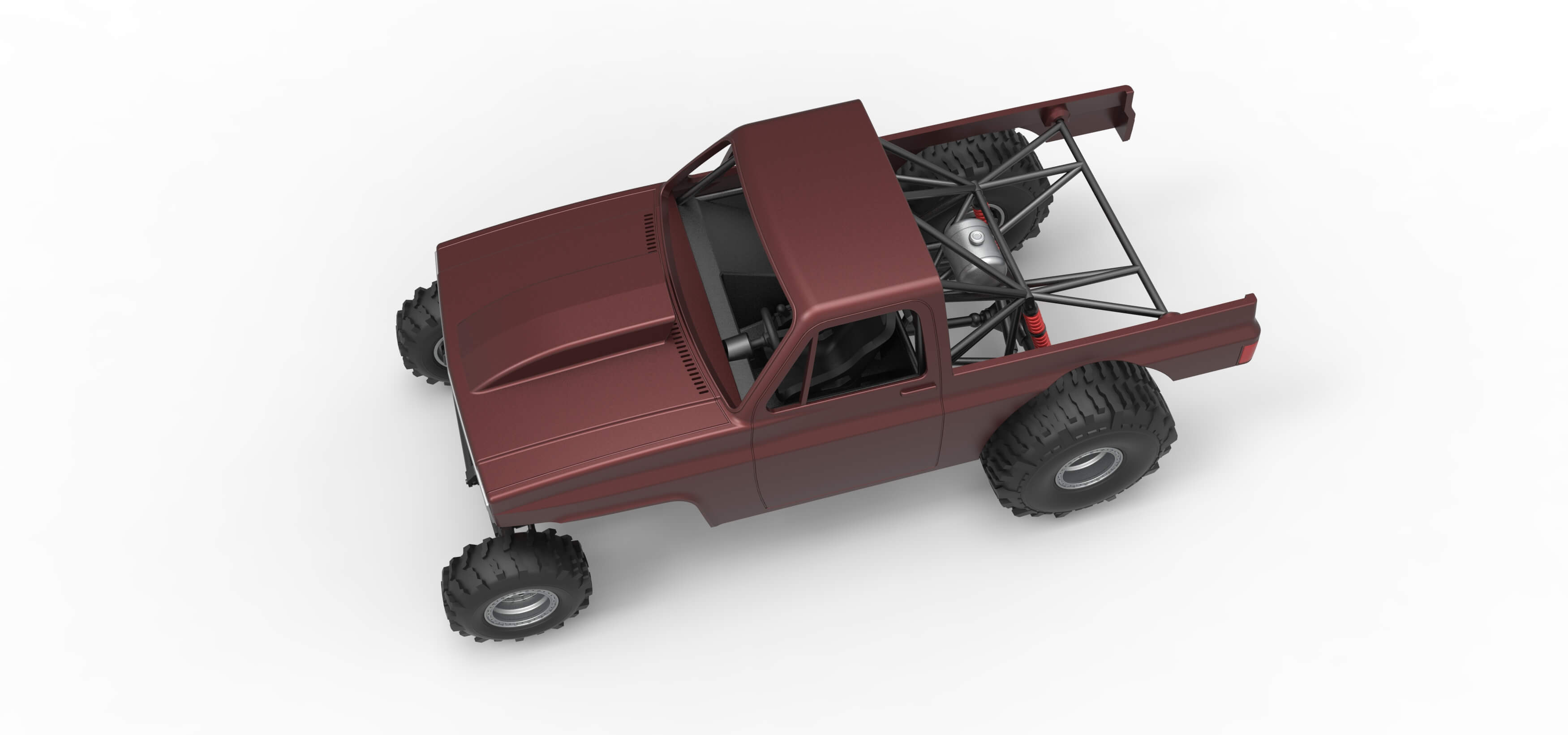 Mud Dragster Version 3 Scale 1:25 3D Model