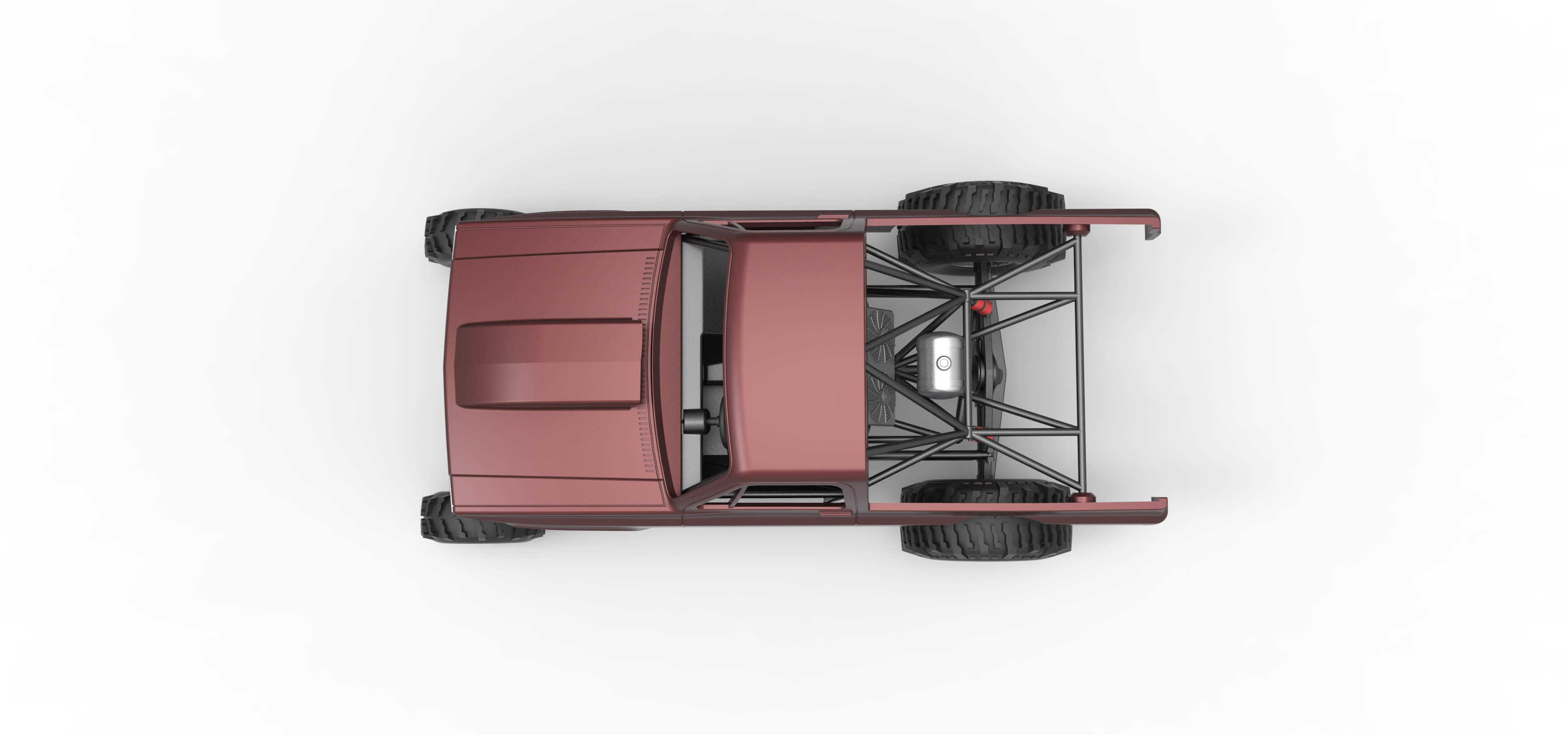 Mud Dragster Version 3 Scale 1:25 3D Model