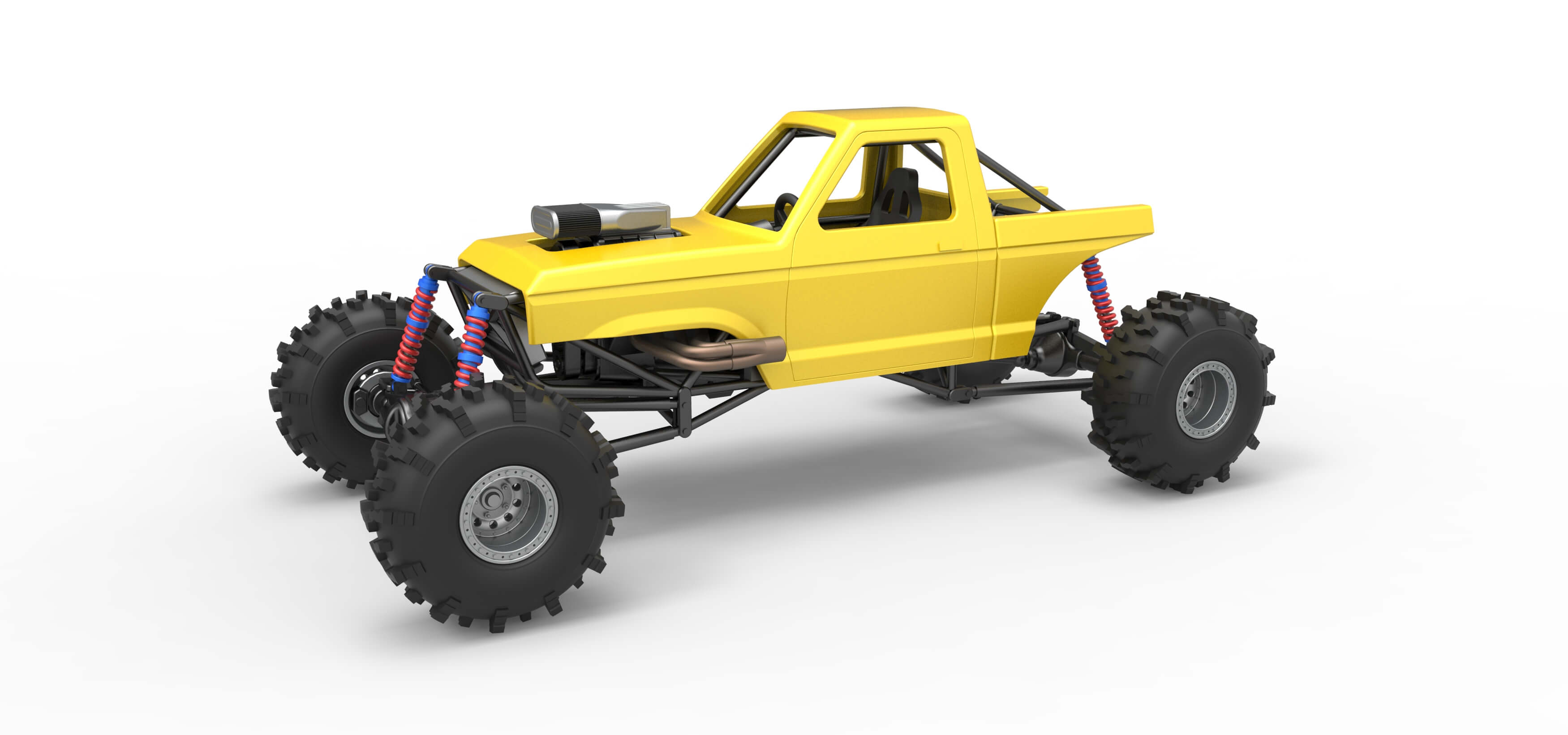 Mud Dragster Version 4 Scale 1:25 3D Model