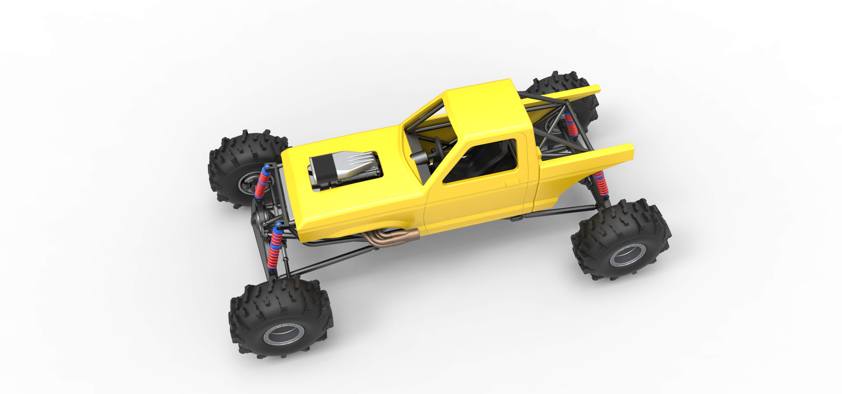 Mud Dragster Version 4 Scale 1:25 3D Model