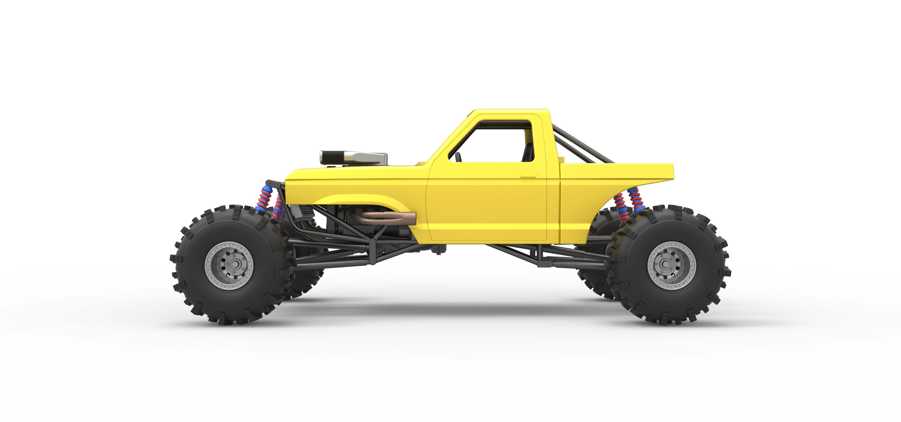 Mud Dragster Version 4 Scale 1:25 3D Model