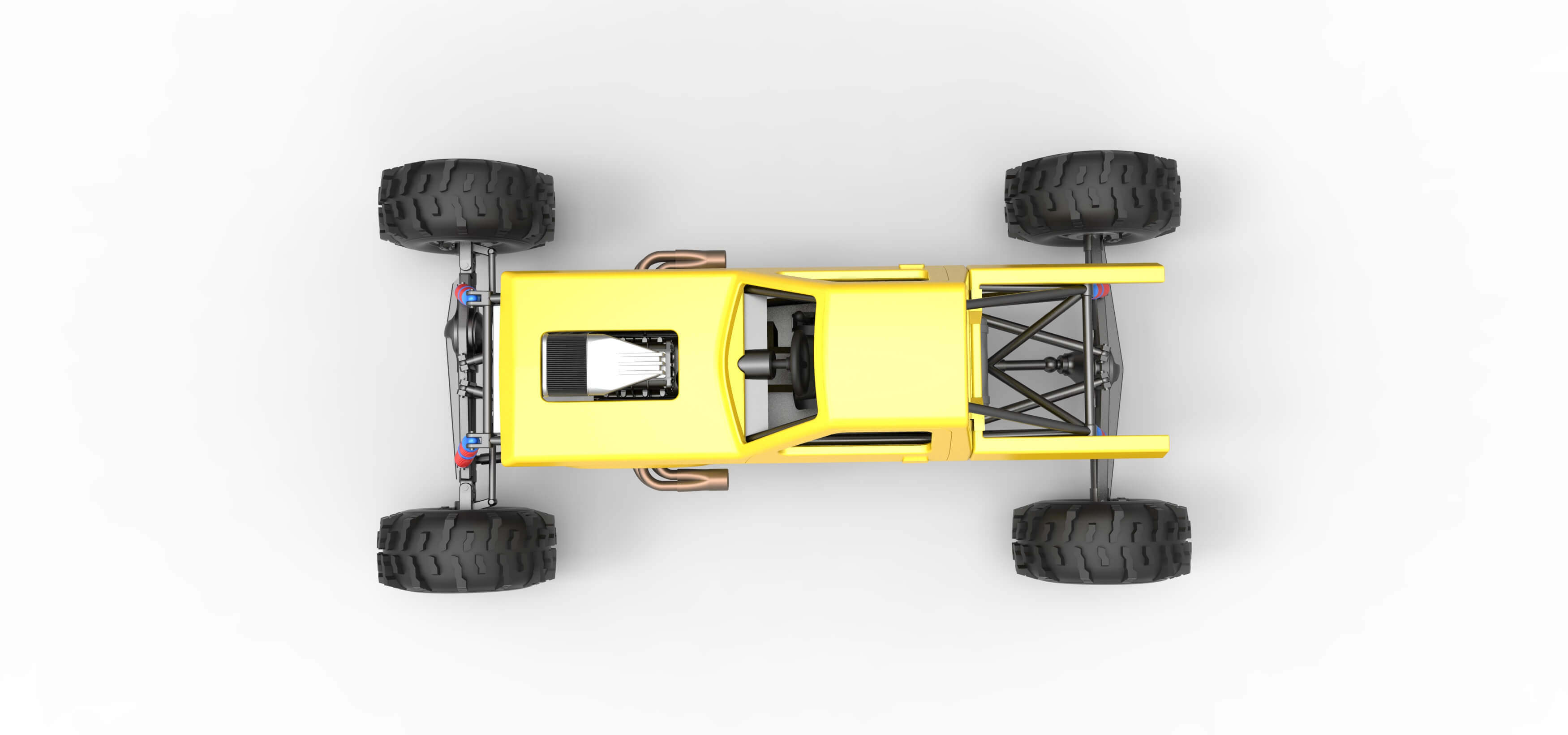 Mud Dragster Version 4 Scale 1:25 3D Model