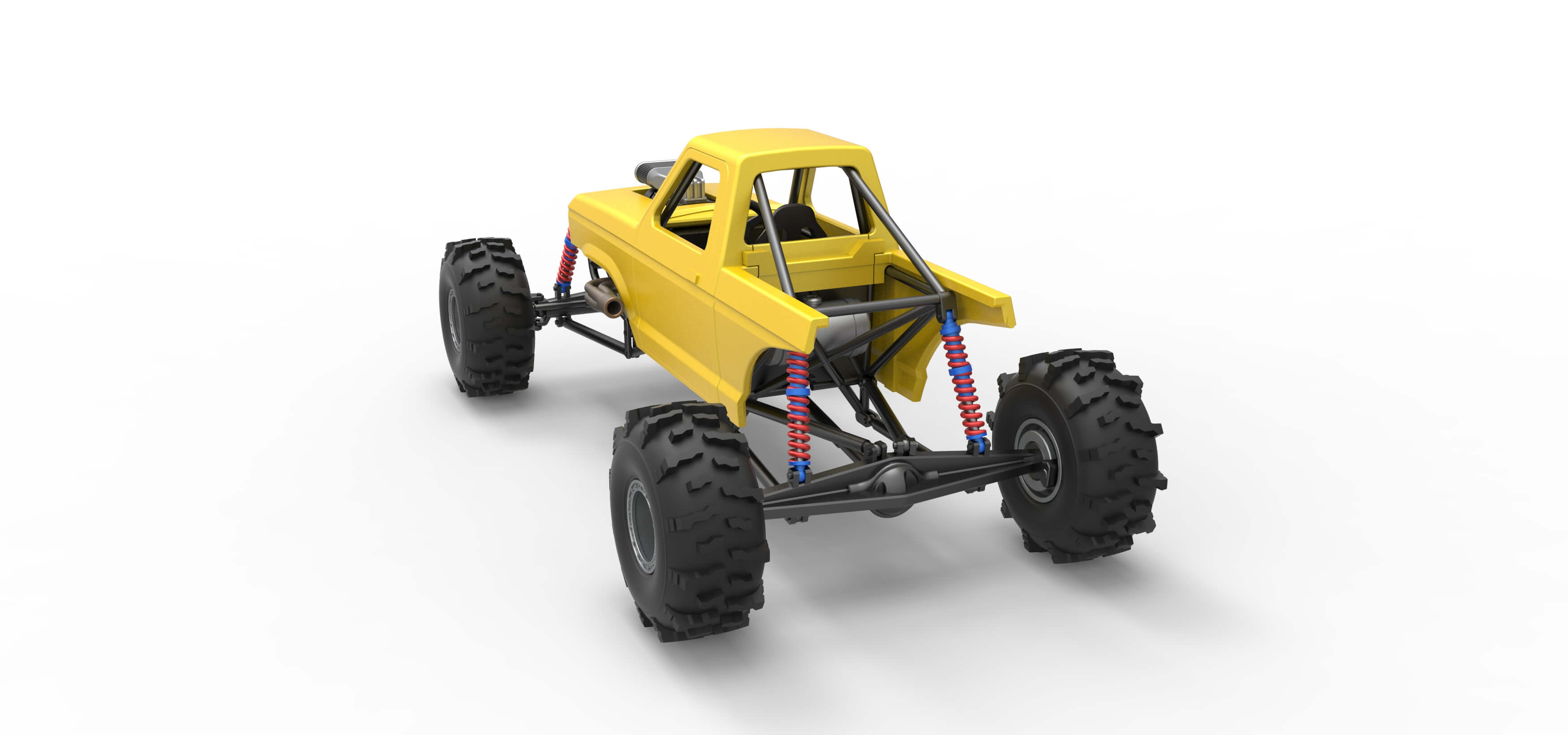 Mud Dragster Version 4 Scale 1:25 3D Model