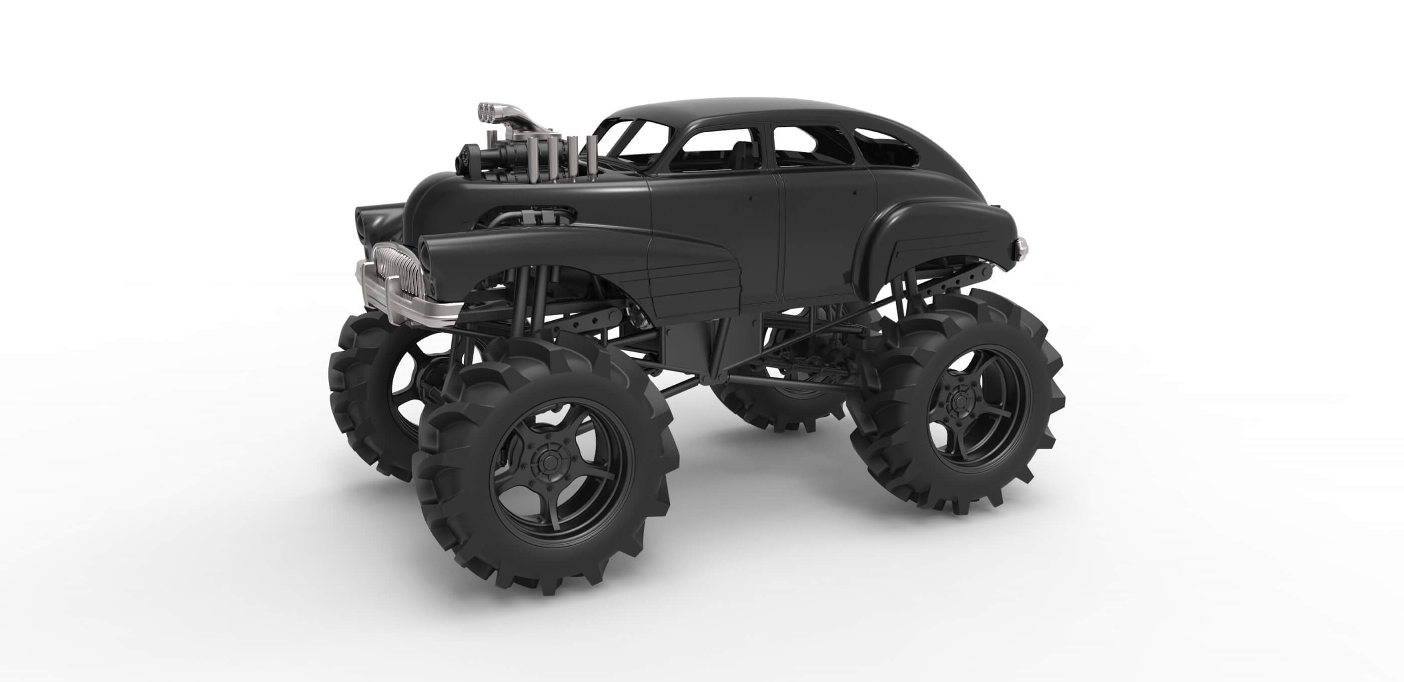 Mud Truck 1:25 3D Model