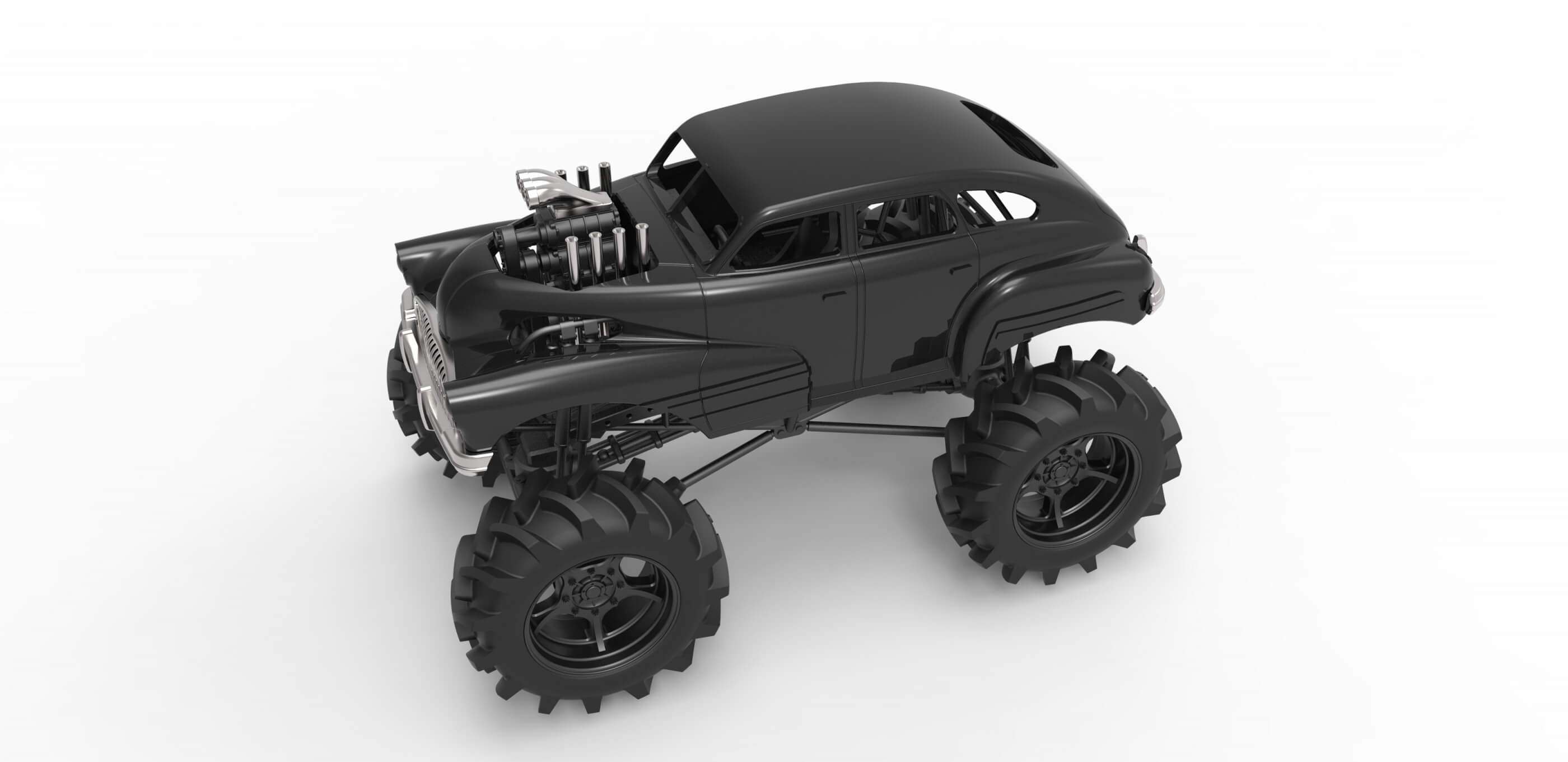 Mud Truck 1:25 3D Model