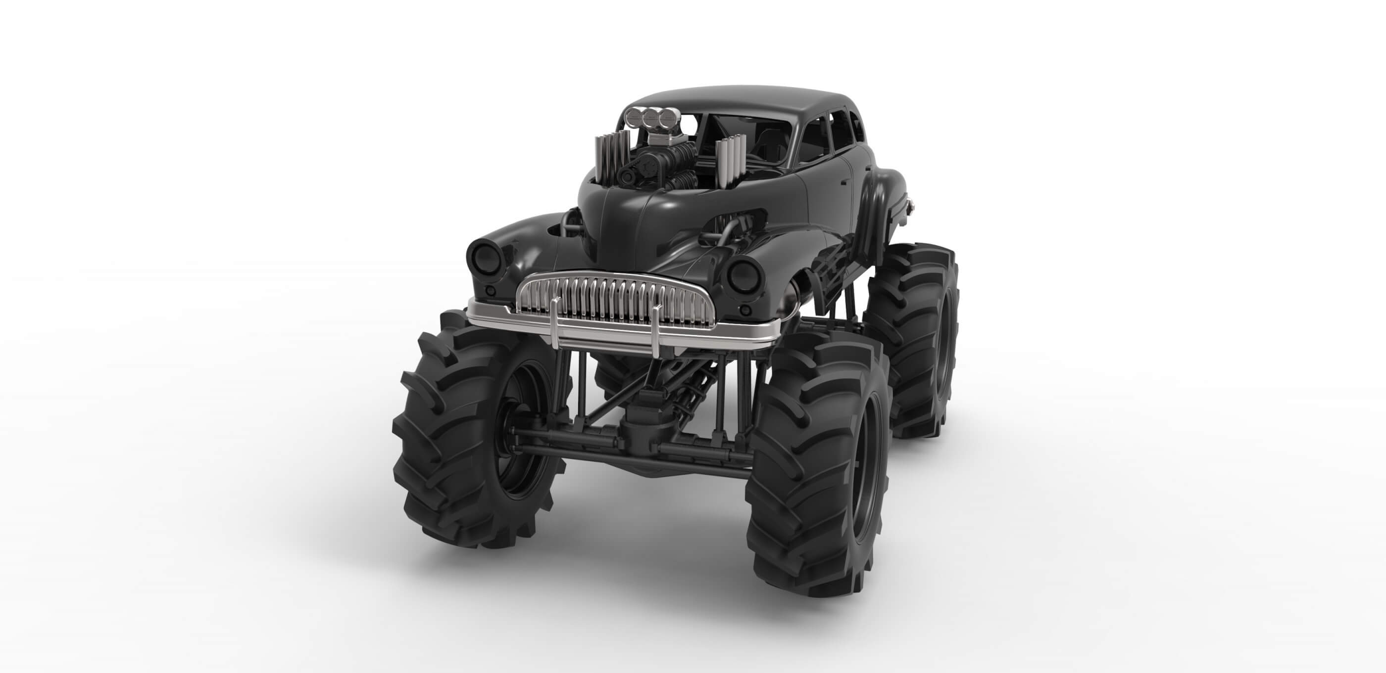 Mud Truck 1:25 3D Model