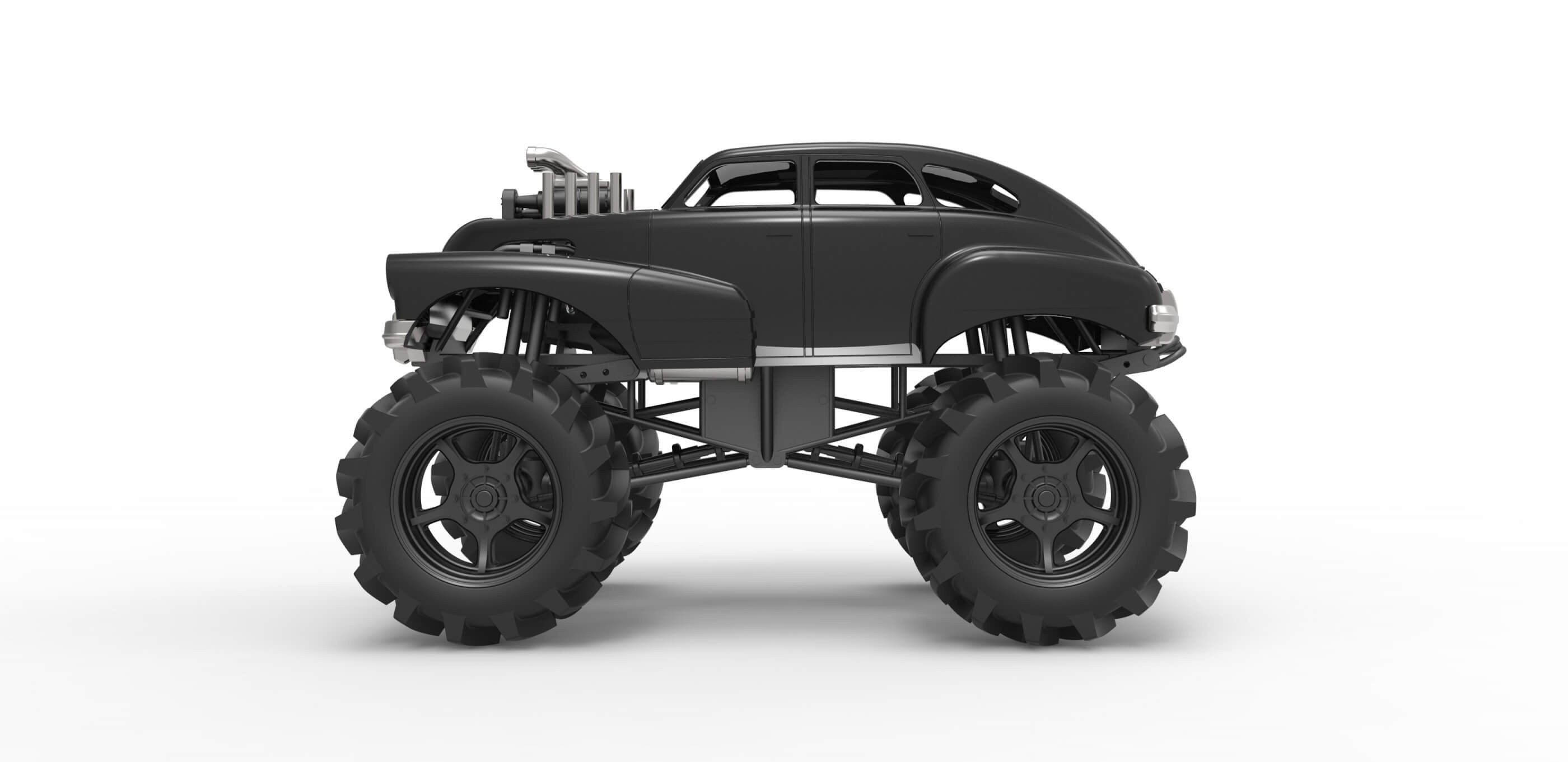 Mud Truck 1:25 3D Model