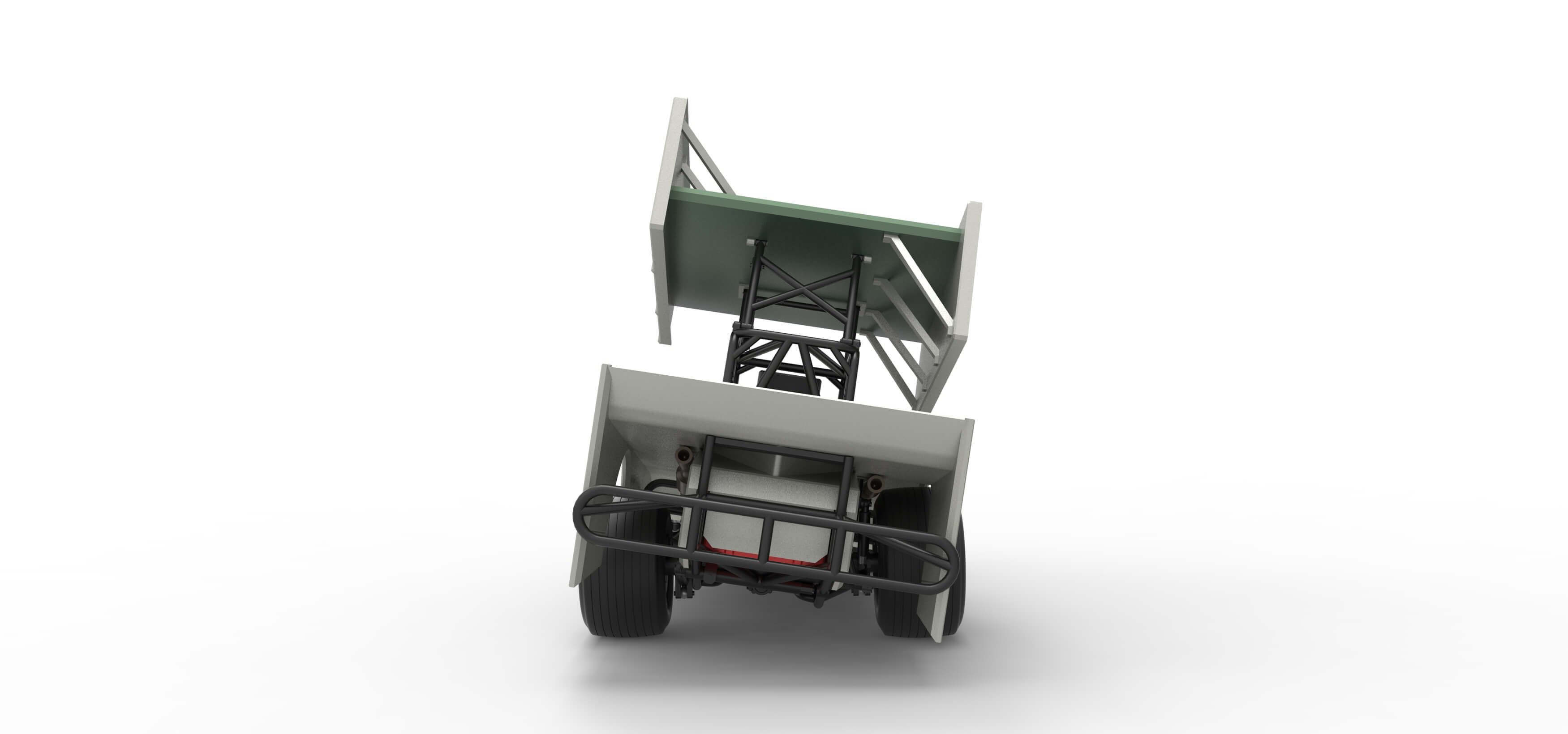 NE Outlaw Dirt Modified Stock Car V2 While Turning 1:25 3D Model