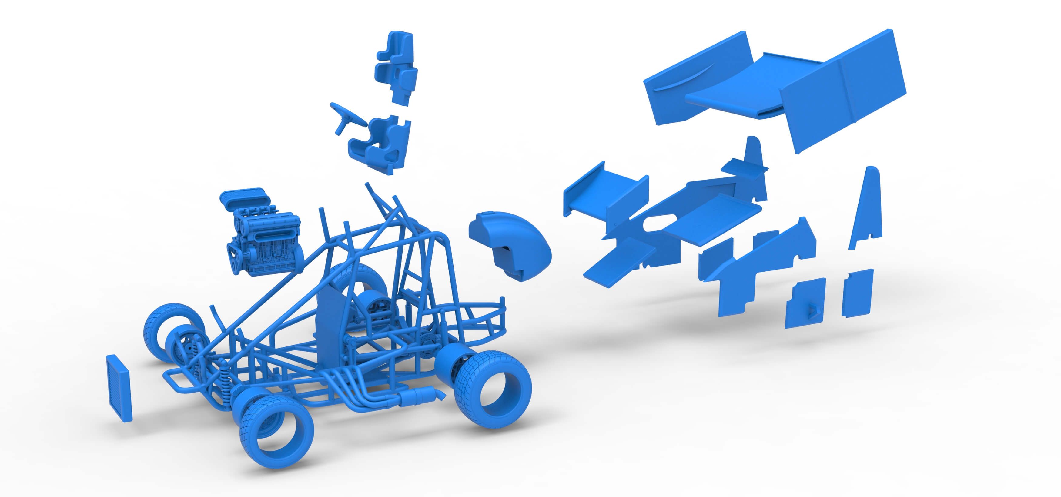 New Zealand Minisprint Scale 1:25 3D Model