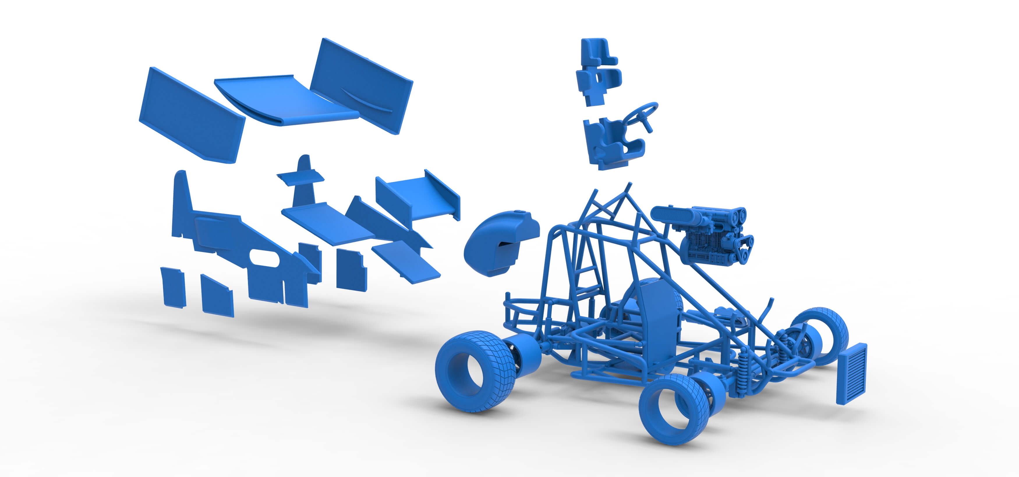 New Zealand Minisprint Scale 1:25 3D Model