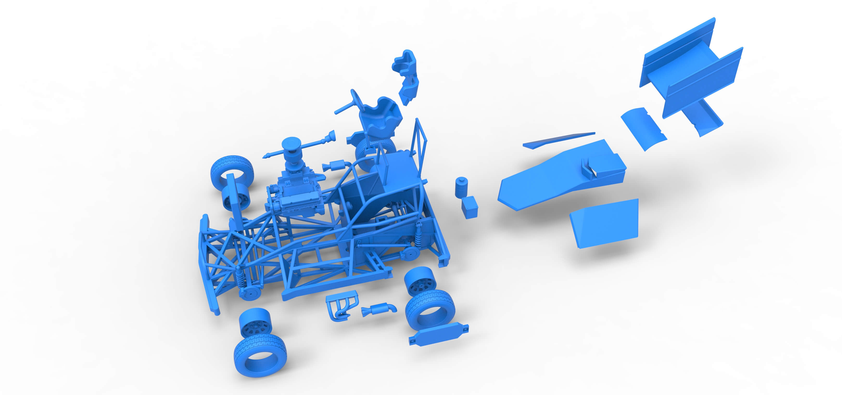 New Zealand Superstock Car Version 2 Scale 1:25 3D Model