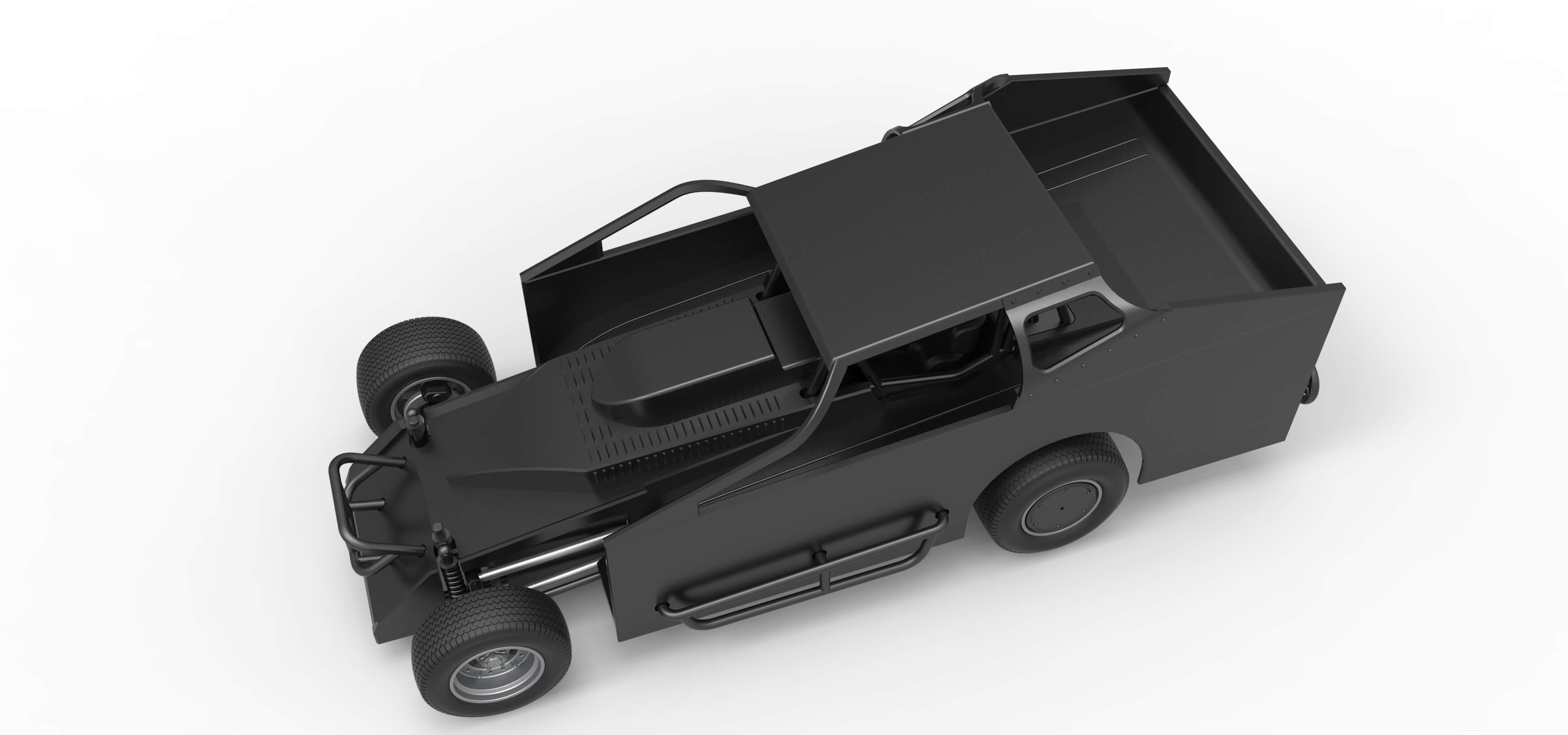 Northeast Dirt Modified Stock Car 1:25 3D Model