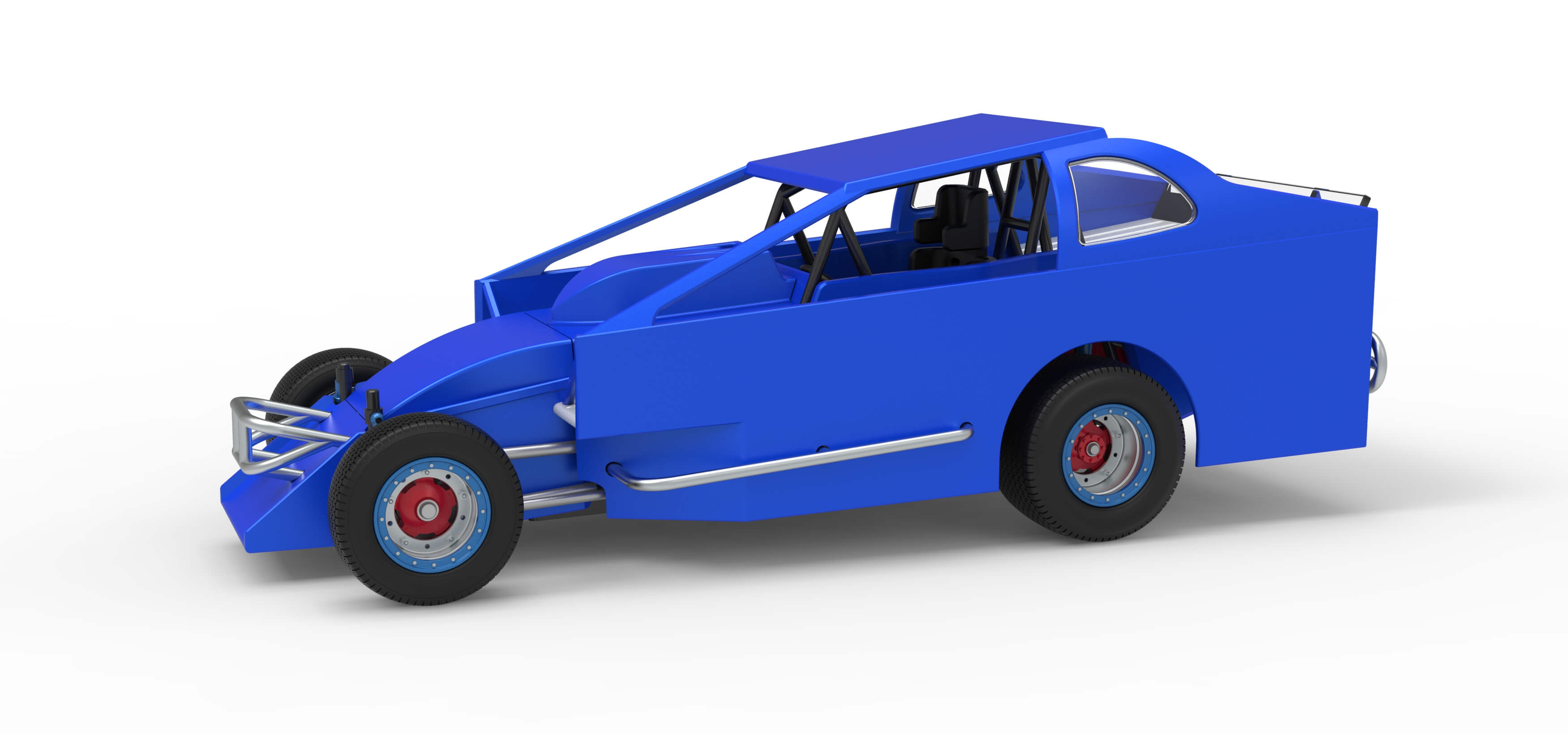 Northeast Dirt Modified Stock Car Version 2 Scale 1:25 3D Model