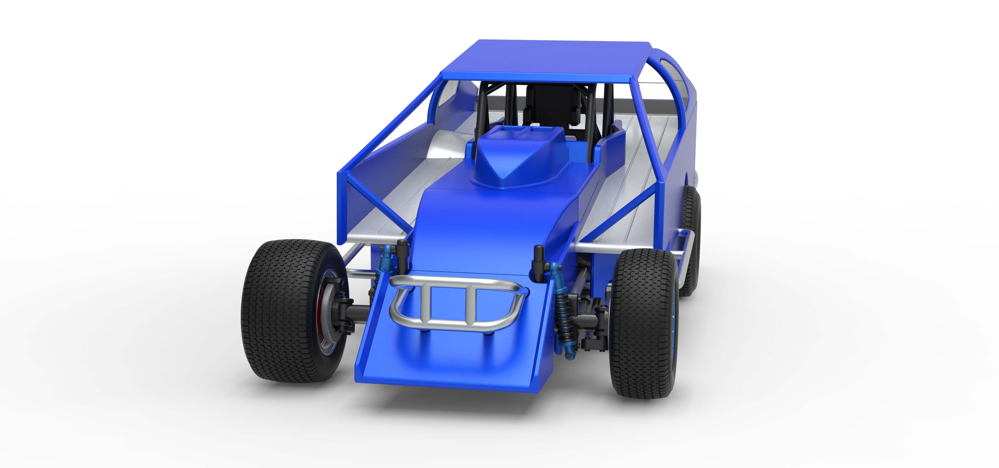 Northeast Dirt Modified Stock Car Version 2 Scale 1:25 3D Model