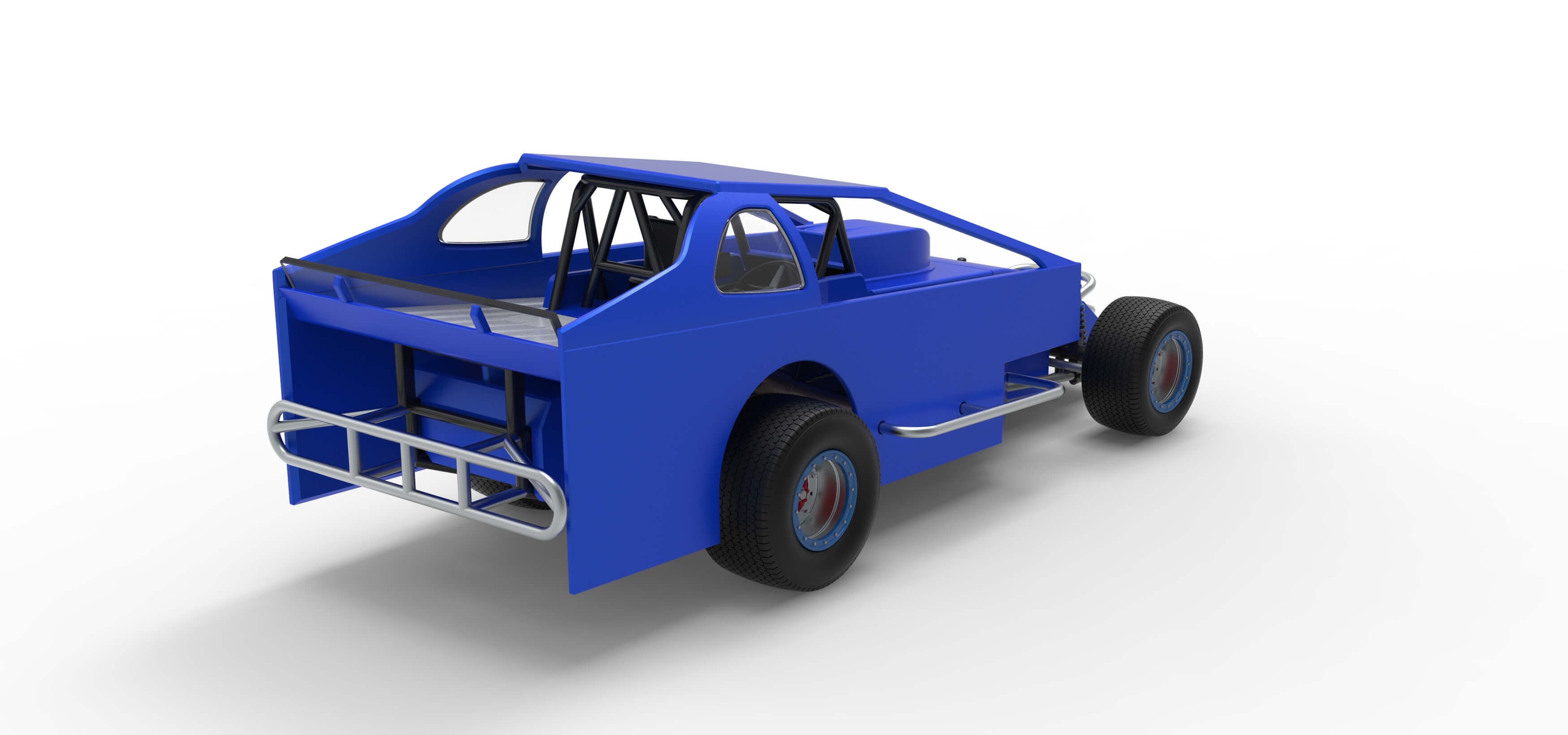 Northeast Dirt Modified Stock Car Version 2 Scale 1:25 3D Model