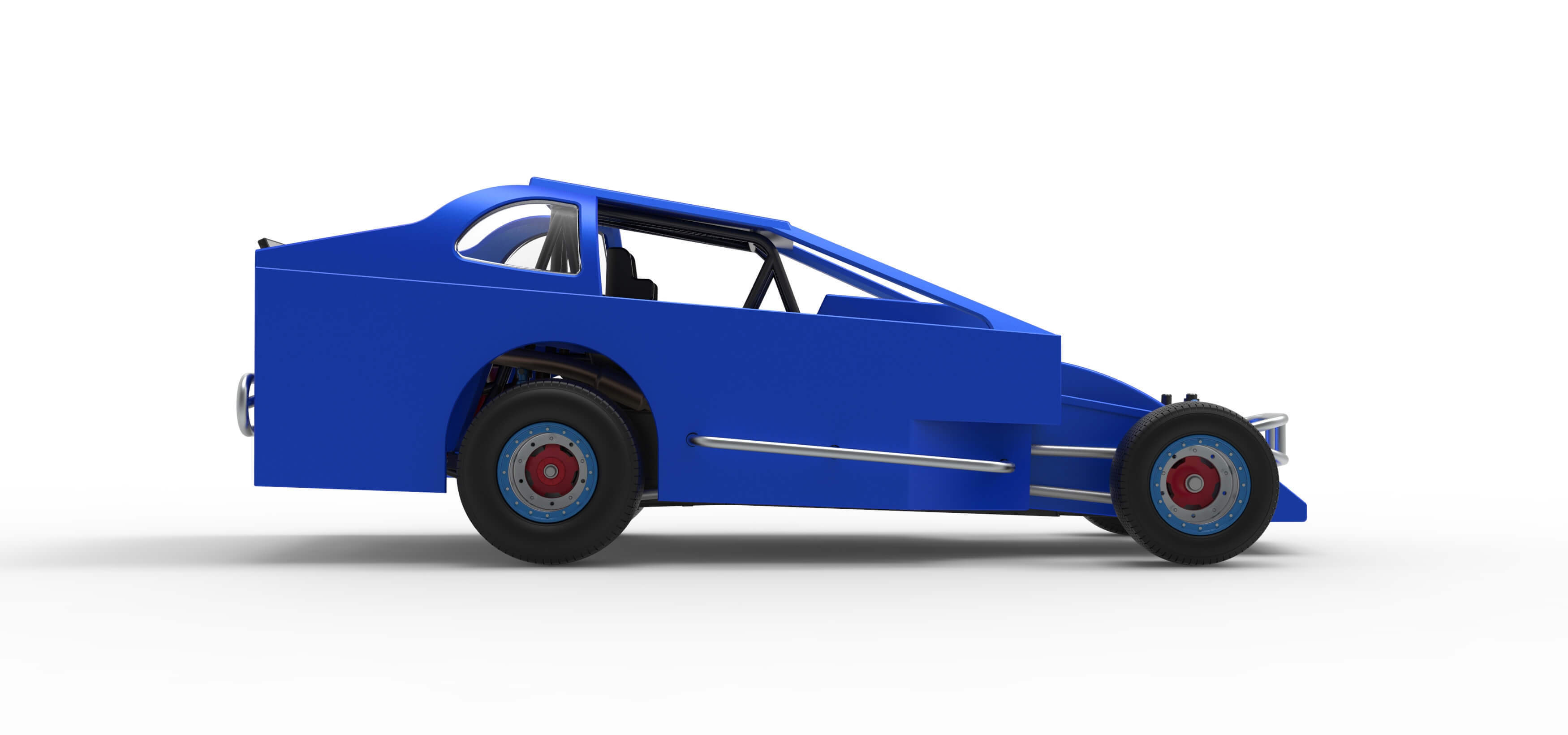 Northeast Dirt Modified Stock Car Version 2 Scale 1:25 3D Model